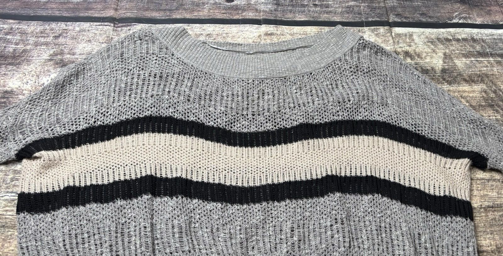 Free People Free People Sweater Womens Small Petite Oversized Linen Wool Size S / US 4 / IT 40 - 4 Thumbnail