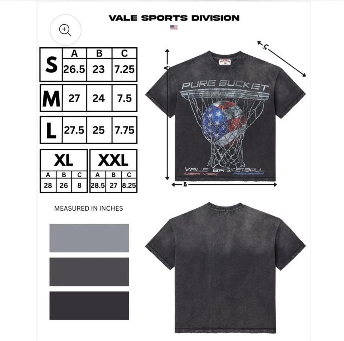Vale Vale Pure Bucket Tee Size US M / EU 48-50 / 2 - 4 Thumbnail
