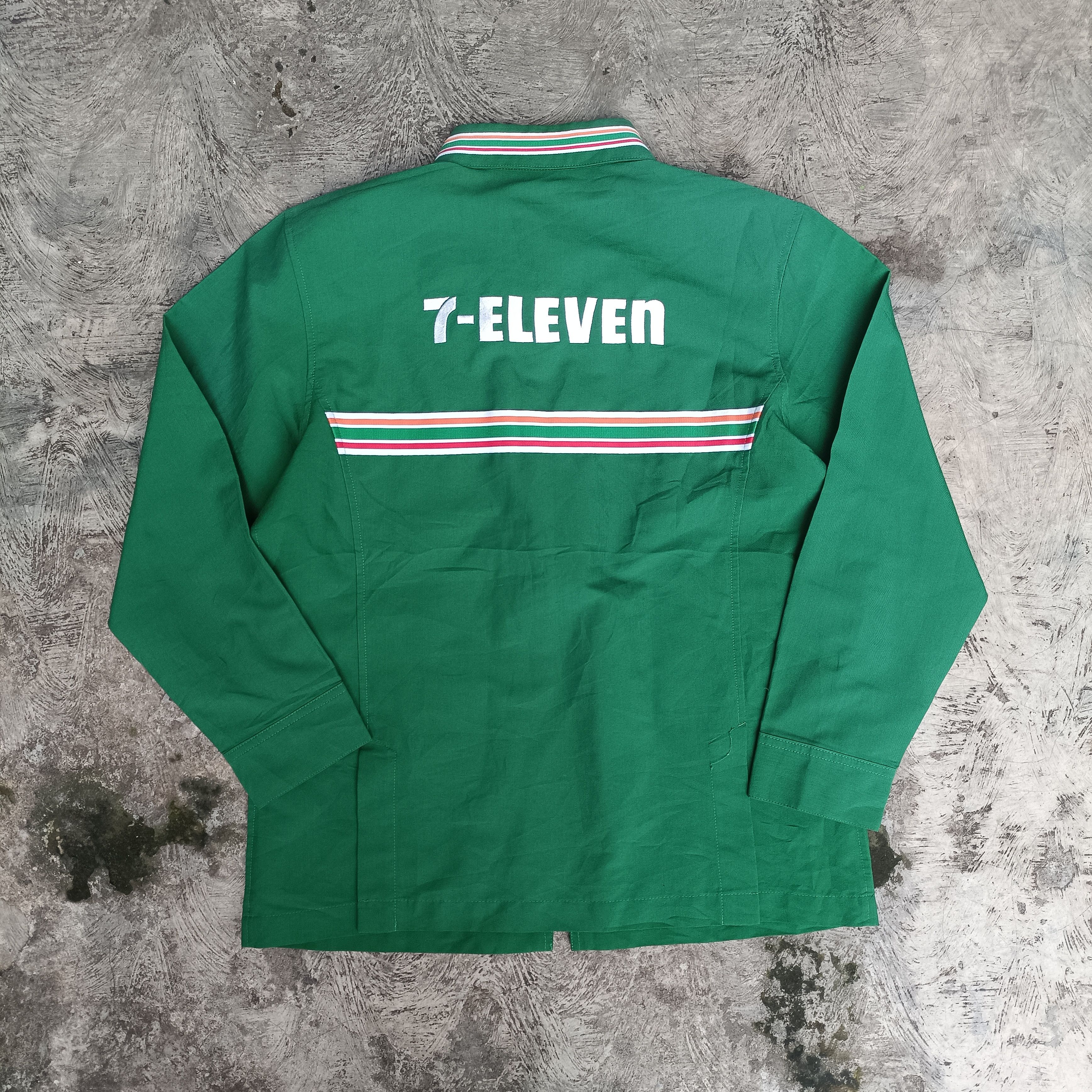 Japanese Brand Vintage 7eleven worker zipup uniform Size US M / EU 48-50 / 2 - 3 Thumbnail
