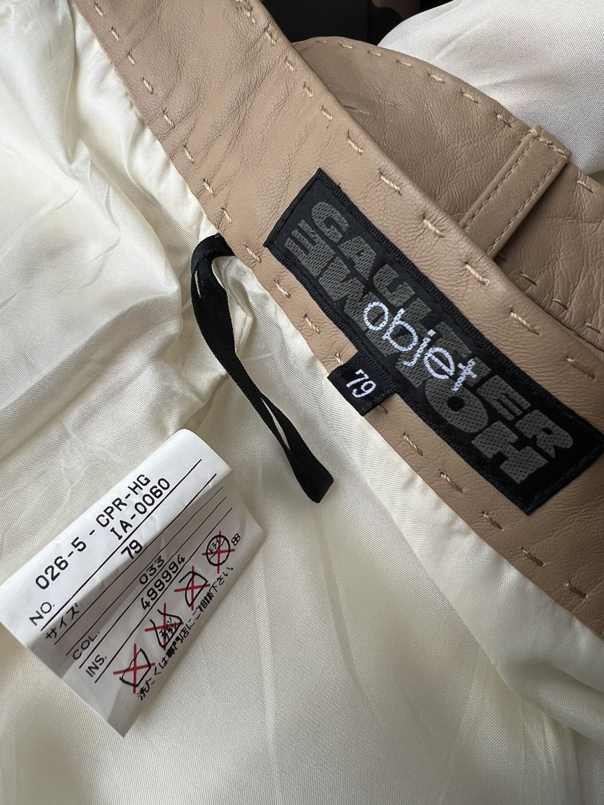 Gaultier Homme Objet Gaultier Homme Objet Sheepskin Leather Pant Size US 29 - 24 Thumbnail