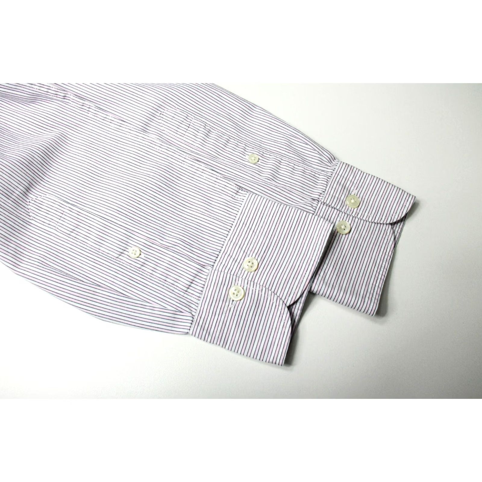 Gant GANT Regular Fit Shirt Mens MEDIUM Pinstriped Grey Pocket Logo Spread Button-Up Shirt Size US M / EU 48-50 / 2 - 5 Thumbnail