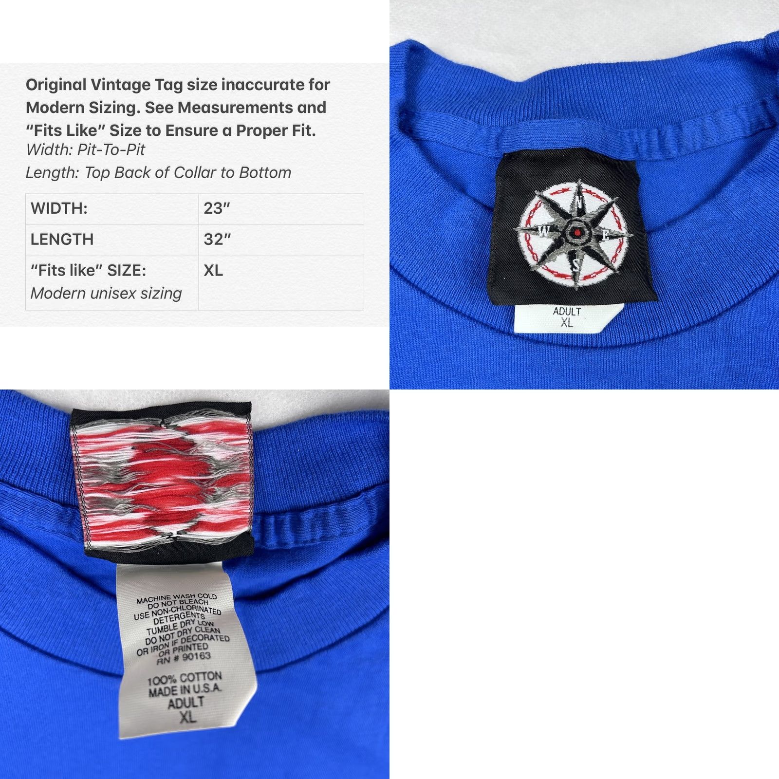 Marlboro NOS Marlboro Ski Pocket T-Shirt XL Men Blue 90s 80s Vintage Short Sleeve Cotton Cigarette Tobacco Shirt Mens Size US XL / EU 56 / 4 - 9 Thumbnail