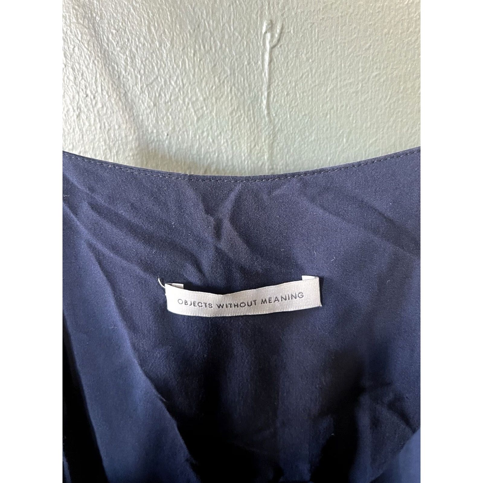 Vintage Objects Without Meaning Womens Blue Sleeveless Sundress L Knee Length Dress Flowy Size L Size L / US 10 / IT 46 - 3 Thumbnail