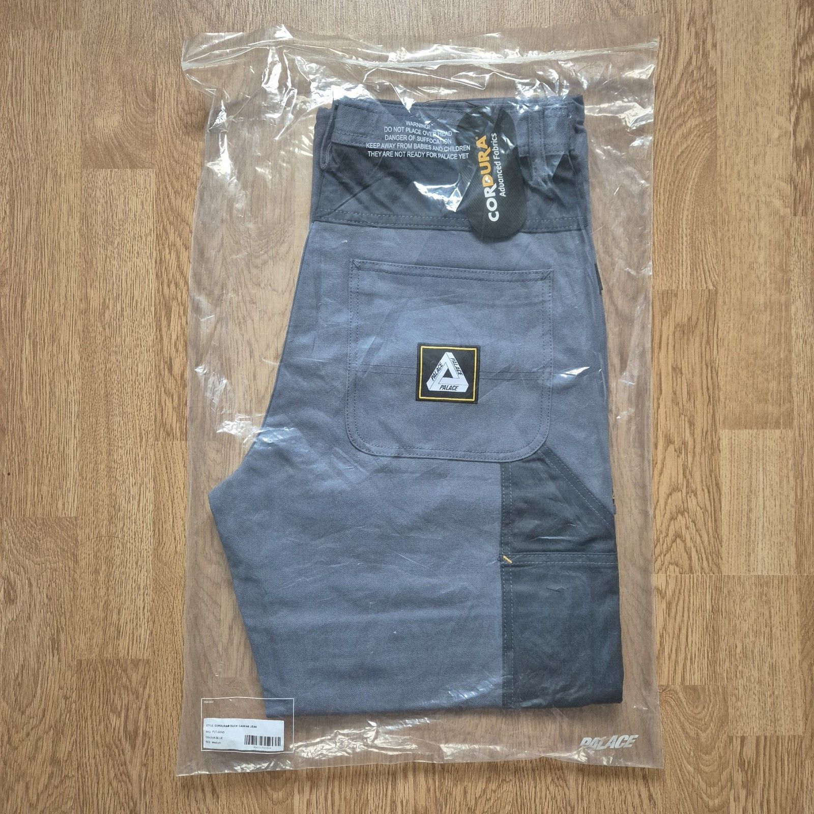 Palace Palace Cordura Duck Canvas Jean Blue Medium Brand New FW24 Size US 32 / EU 48 - 5 Thumbnail