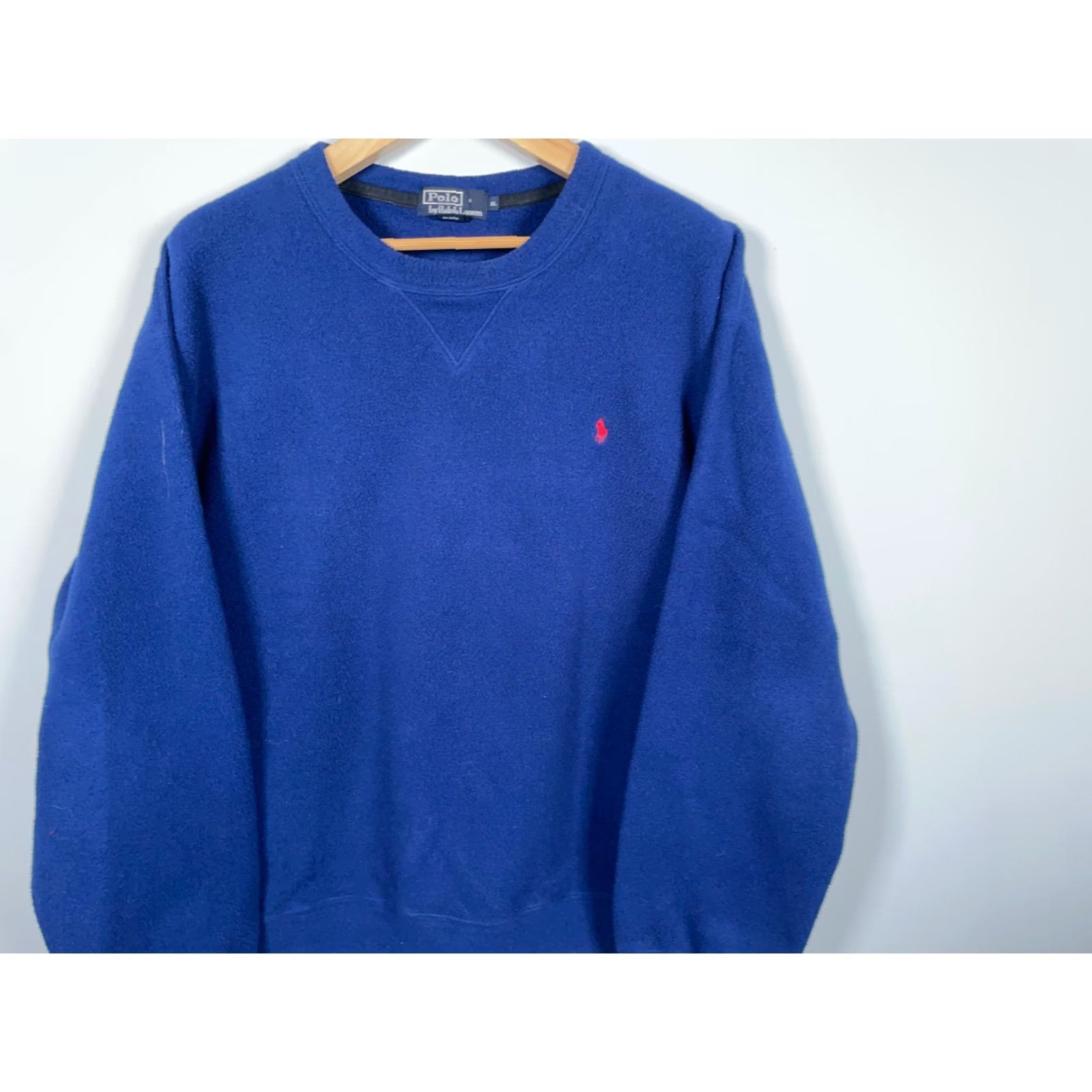 Polo Ralph Lauren Polo Ralph Lauren Fleece Sweatshirt Adult XL Blue Crewneck Solid Relaxed Fit Size US XL / EU 56 / 4 - 4 Thumbnail
