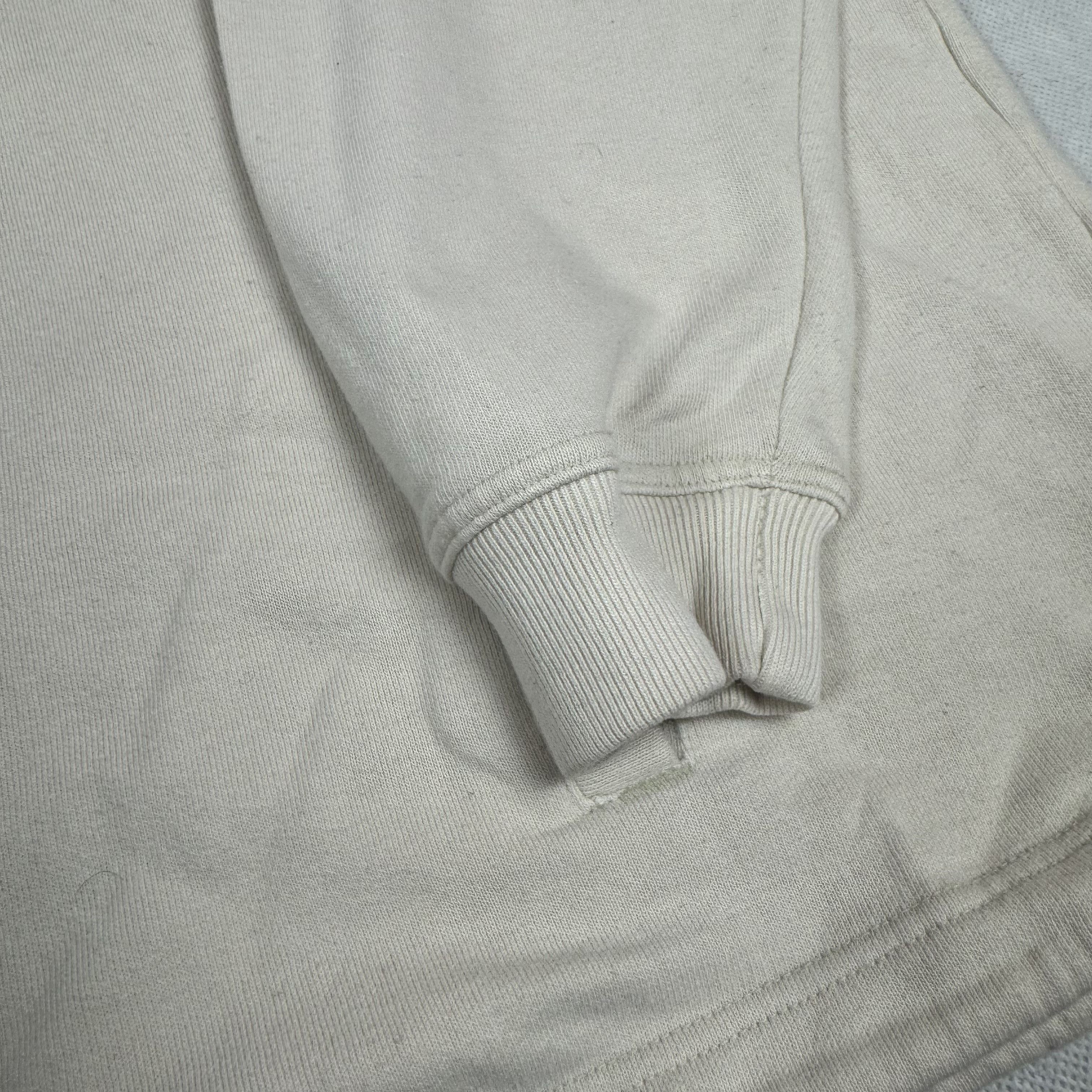 Nike × Vintage Nike Men's Beige Cotton Swoosh Pockets Full Zip Jacket Large Size US L / EU 52-54 / 3 - 6 Thumbnail