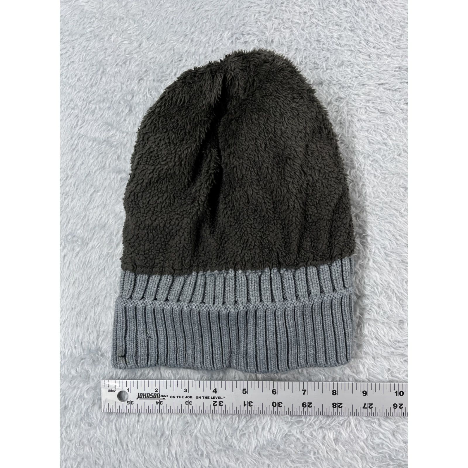 Vintage Beanie Toque Womens One Size Gray Double Knit Lined Polyester Blend Ski Outdoors Size ONE SIZE - 5 Thumbnail