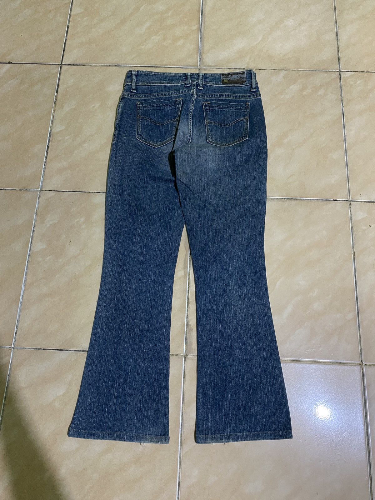If Six Was Nine × Japanese Brand × Vintage Flare jeans c-seventeen distressed Size 29" - 2 Thumbnail
