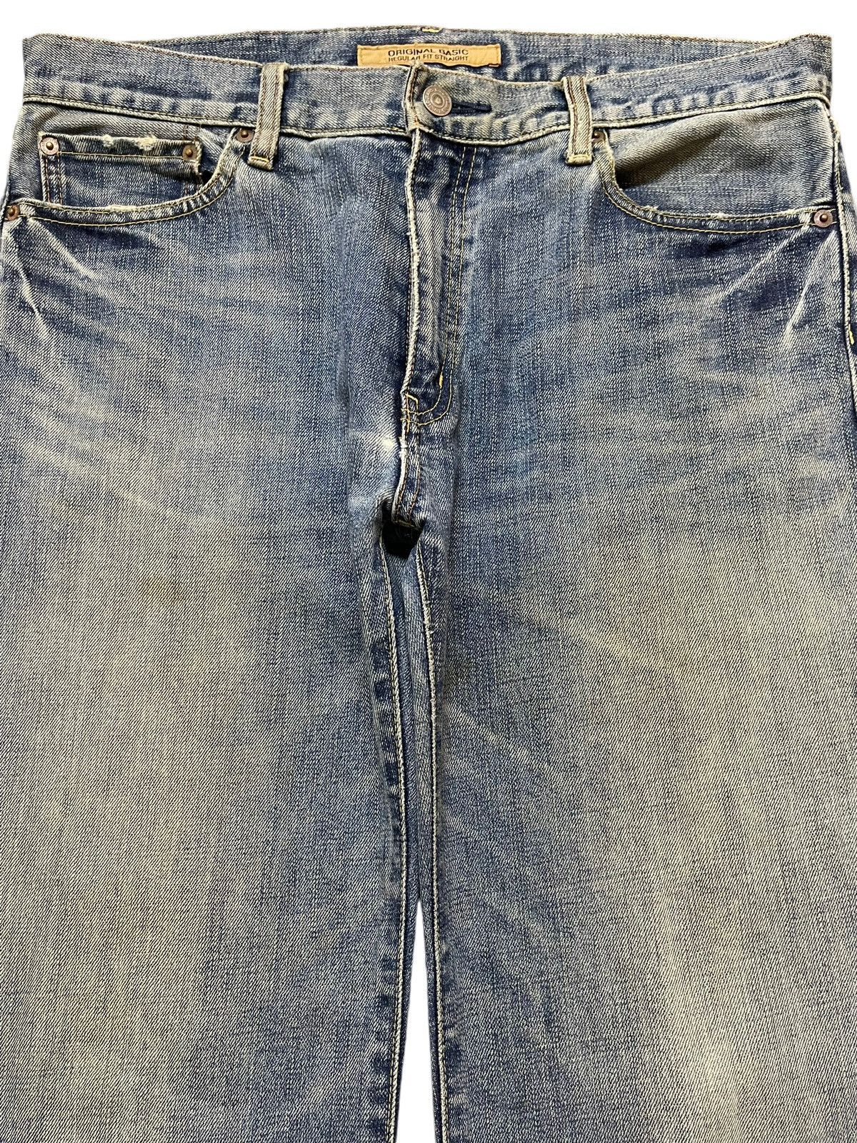 Uniqlo Vintage Japanese Uniqlo Blue Faded Wash Style Loose Jeans Size US 34 / EU 50 - 3 Thumbnail