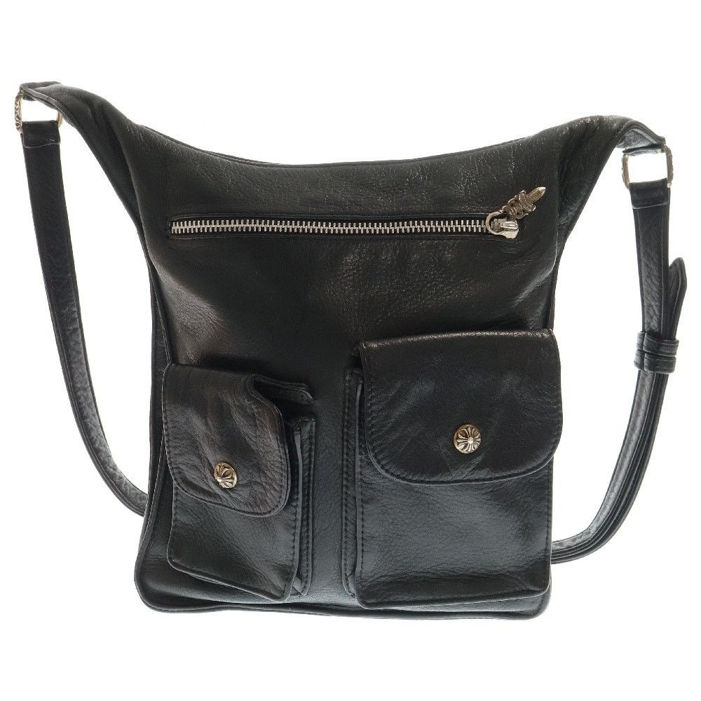Chrome Hearts F-Slinger Crossbody Leather Bag, Men's