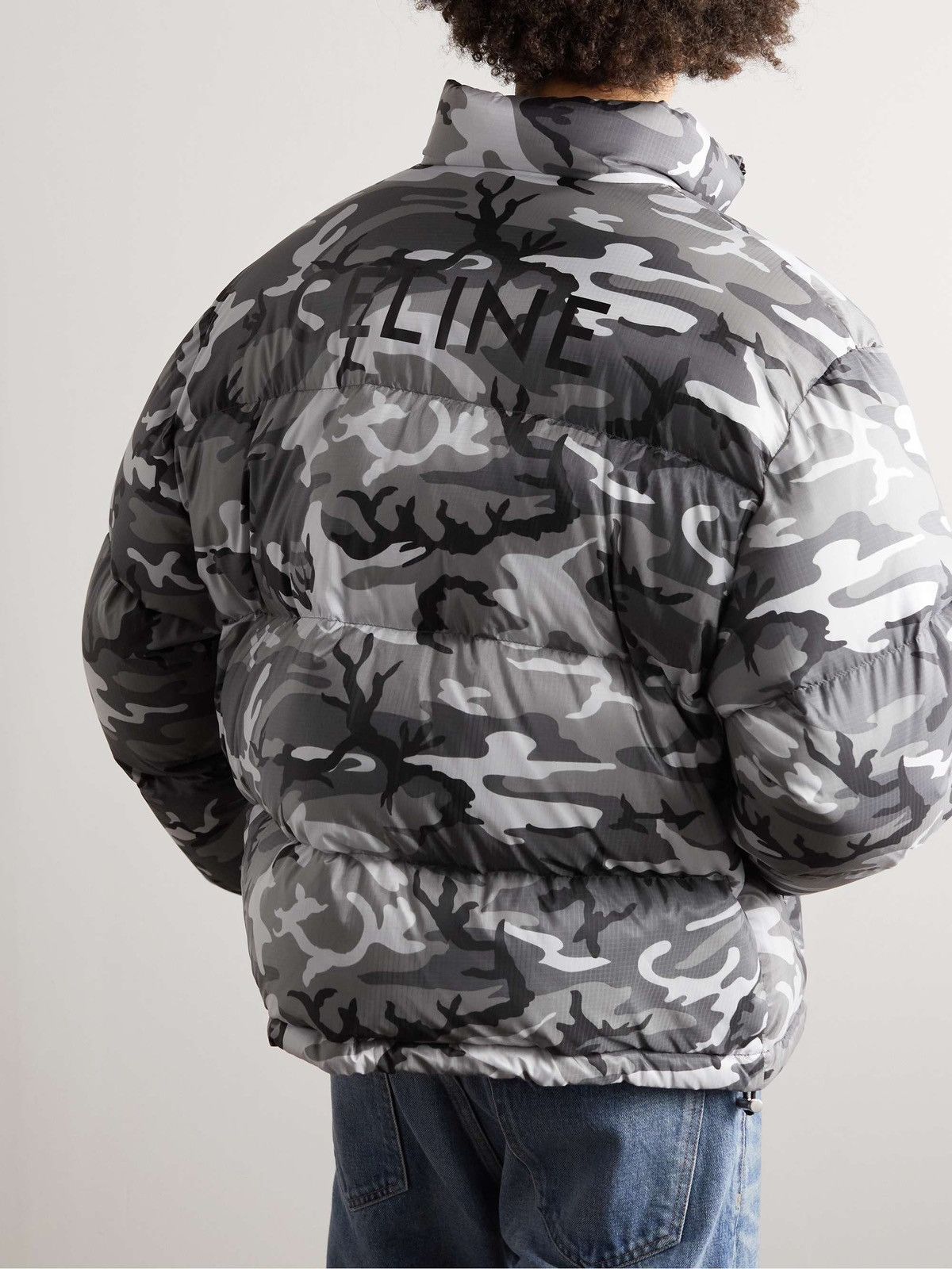 Celine × Hedi Slimane FW22 Grey Camo Short Down Jacket sz44 & 50 Size US M / EU 48-50 / 2 - 15 Thumbnail