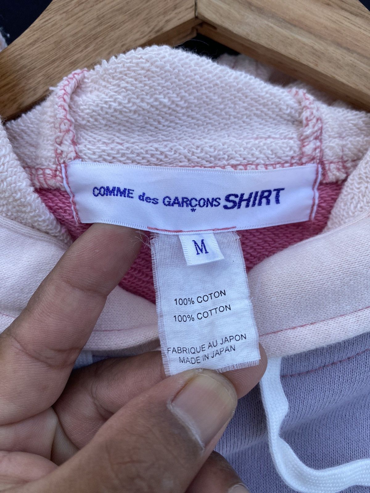 Comme des Garcons Rare Vintage COMME des GARCONS SHIRT Spellout Hoodie Size US M / EU 48-50 / 2 - 14 Thumbnail