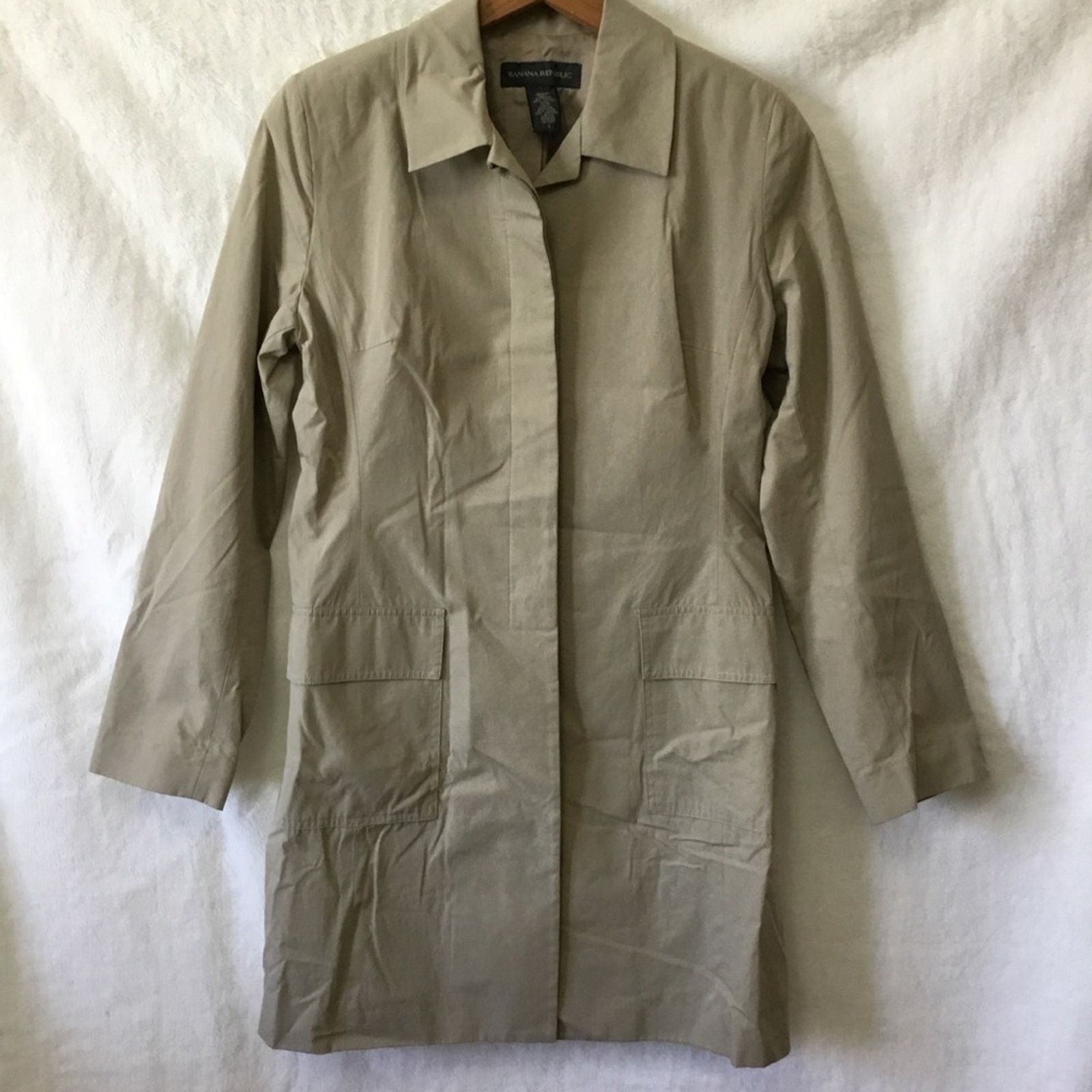 Banana Republic Banana Republic Beige Trend Coat Size S / US 4 / IT 40 - 6 Thumbnail