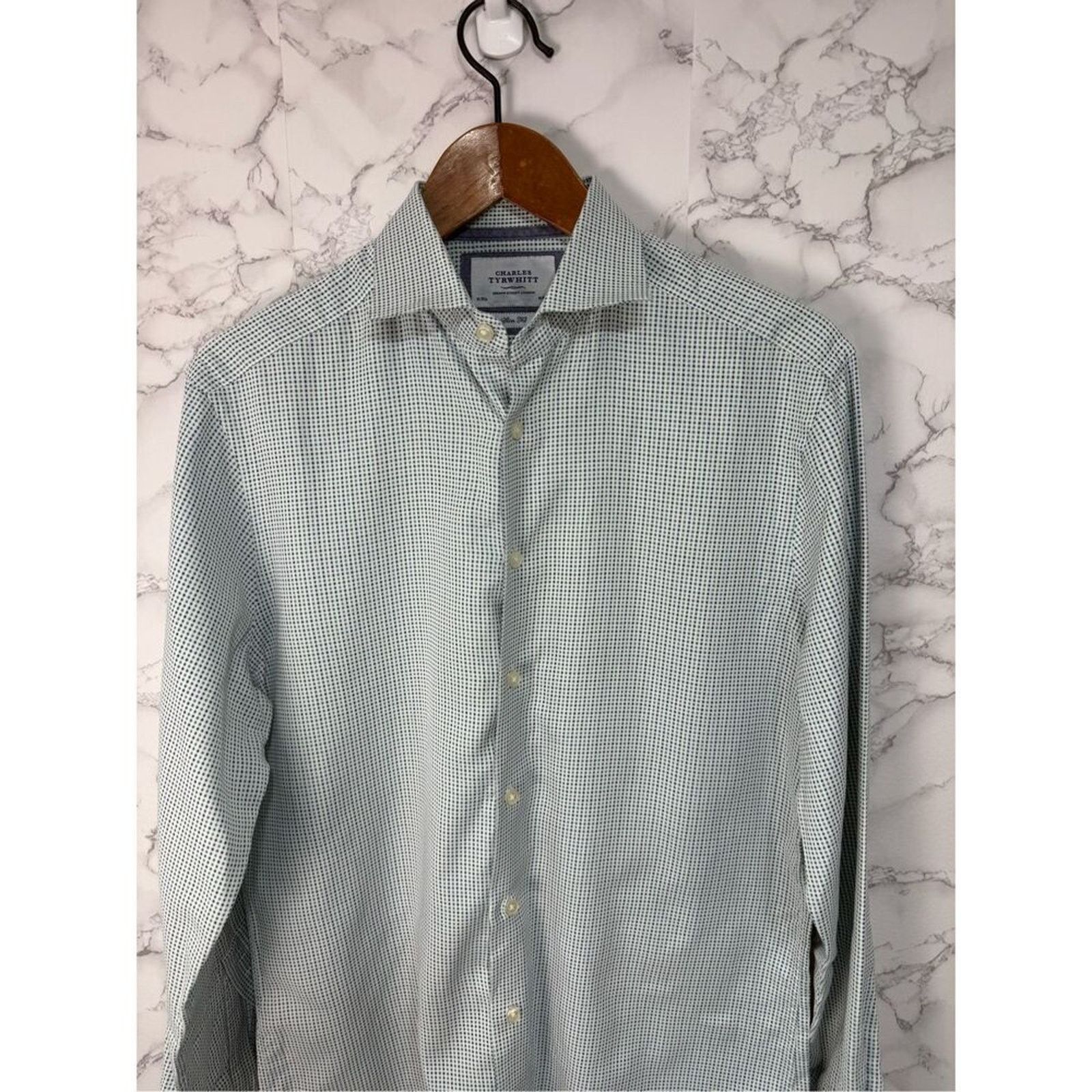 Charles Tyrwhitt Charles Tyrwhitt Men’s Shirt sz 16/35 #F923 Size US L / EU 52-54 / 3 - 3 Thumbnail