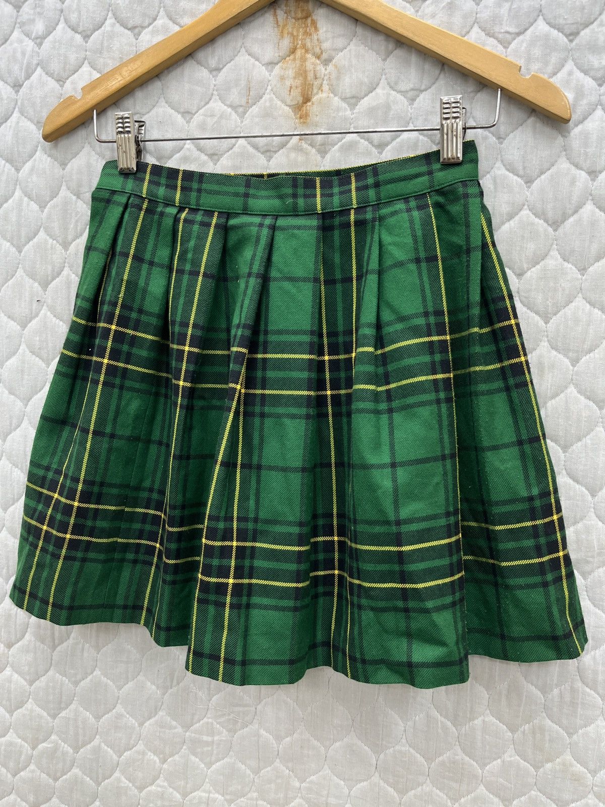 Seditionaries 🔥🔥🔥ARCHIVE SUPER LOVERS ROCK GREEN TARTAN PUNK SKIRTS Size 25" / US 0 / IT 36 - 8 Thumbnail