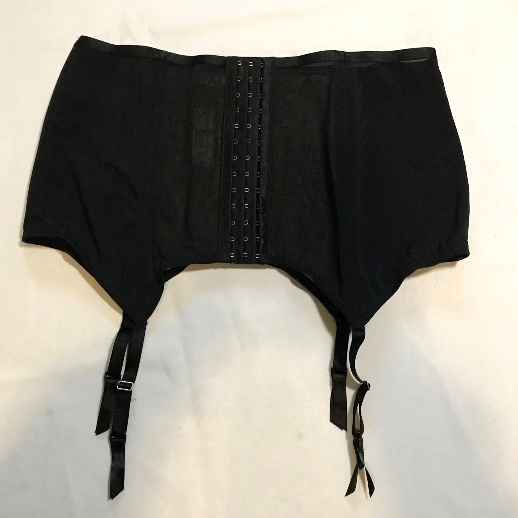 Vintage Cacique Black Lace Corset Garter Slip Style 18 20 Women Size XXL / US 16-18 / IT 52-54 - 3 Thumbnail