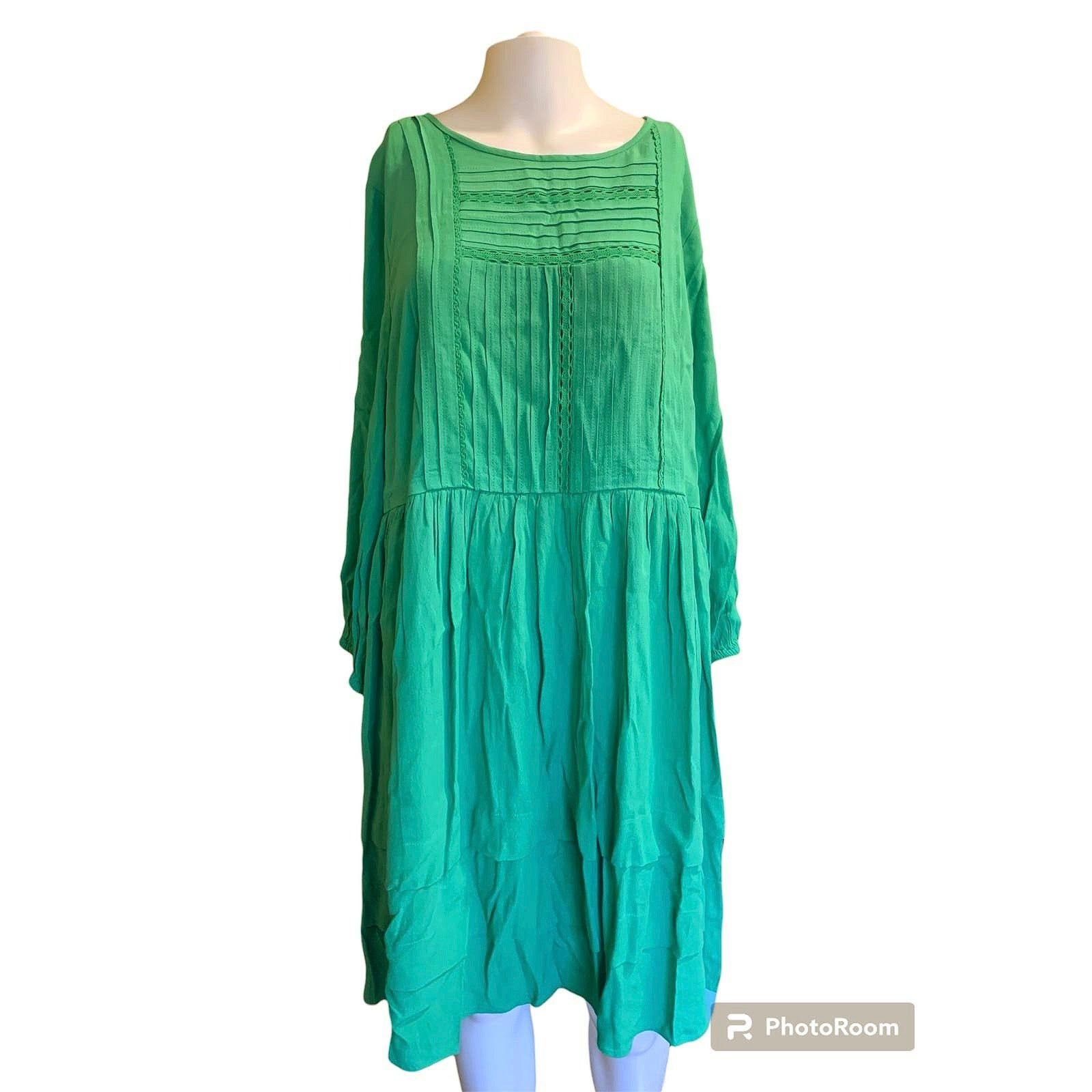 slim fit dress slacks Girls' Sage Green Lace Eyelet Dress