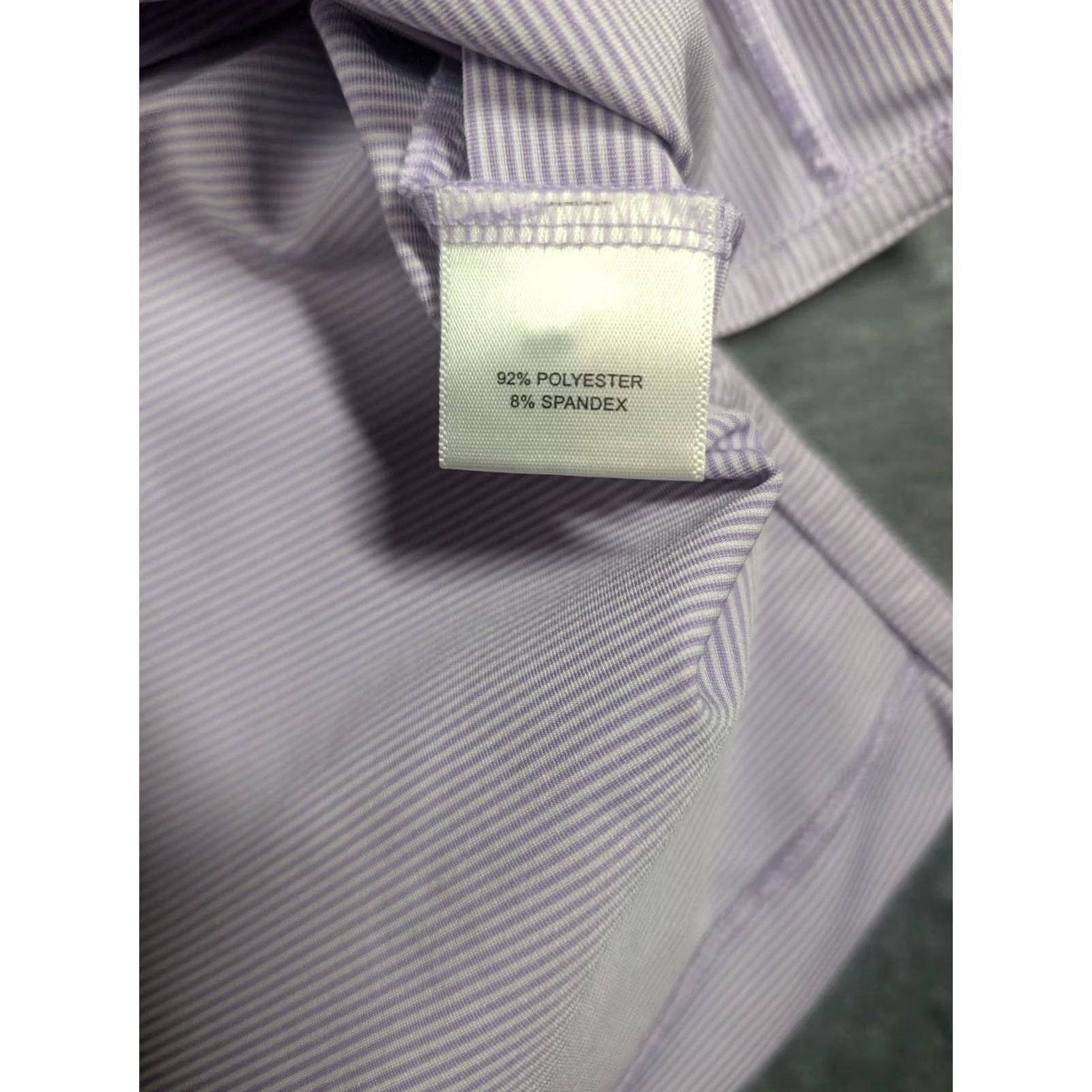 Peter Millar Peter Millar Polo Shirt Mens L Purple White Stripe Summer Comfort Golf Tech Size US L / EU 52-54 / 3 - 4 Thumbnail