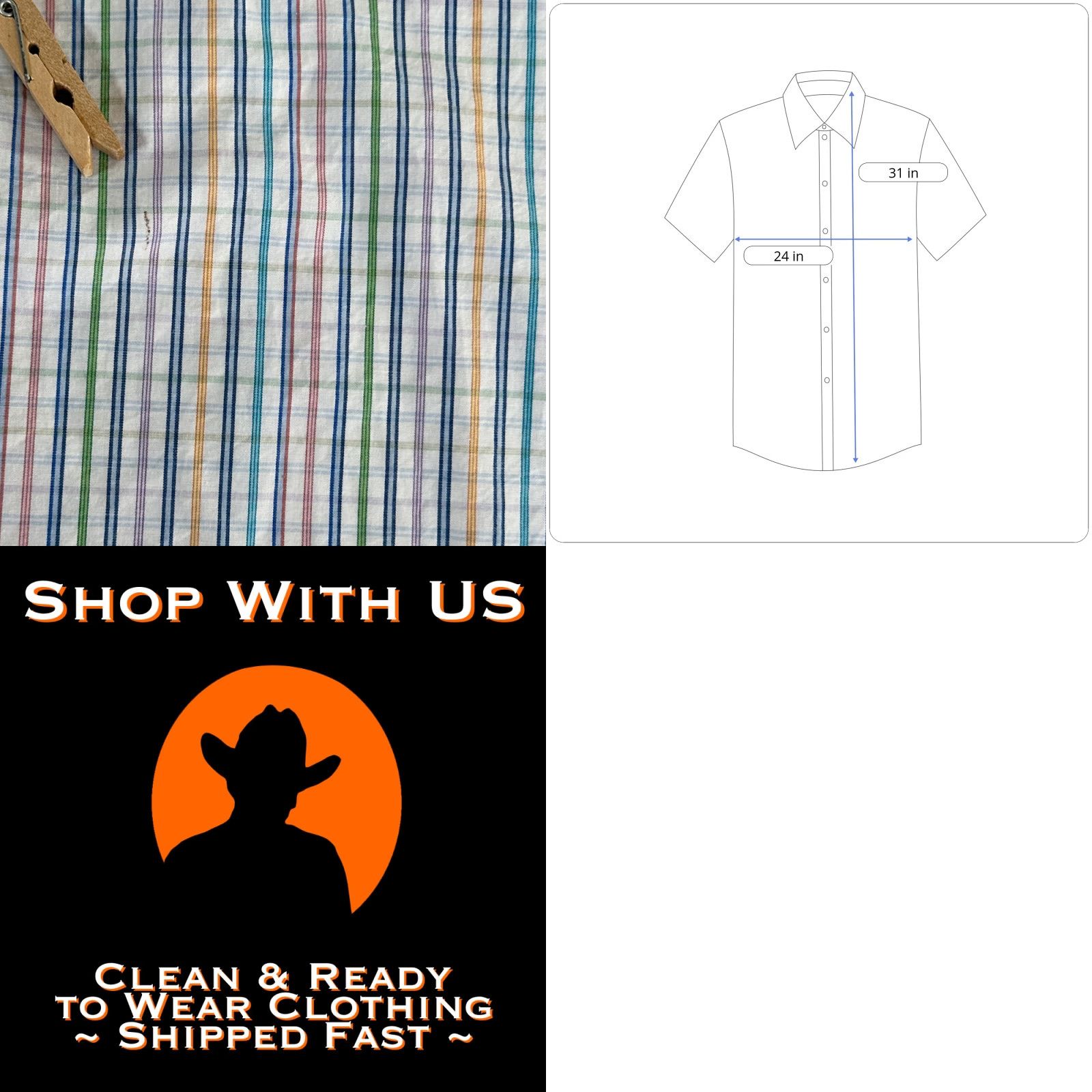 Alexander Julian Colours By Alexander Julian Shirt Adult MEDIUM White Purple Pastel Stripes Y2K Size US M / EU 48-50 / 2 - 8 Thumbnail