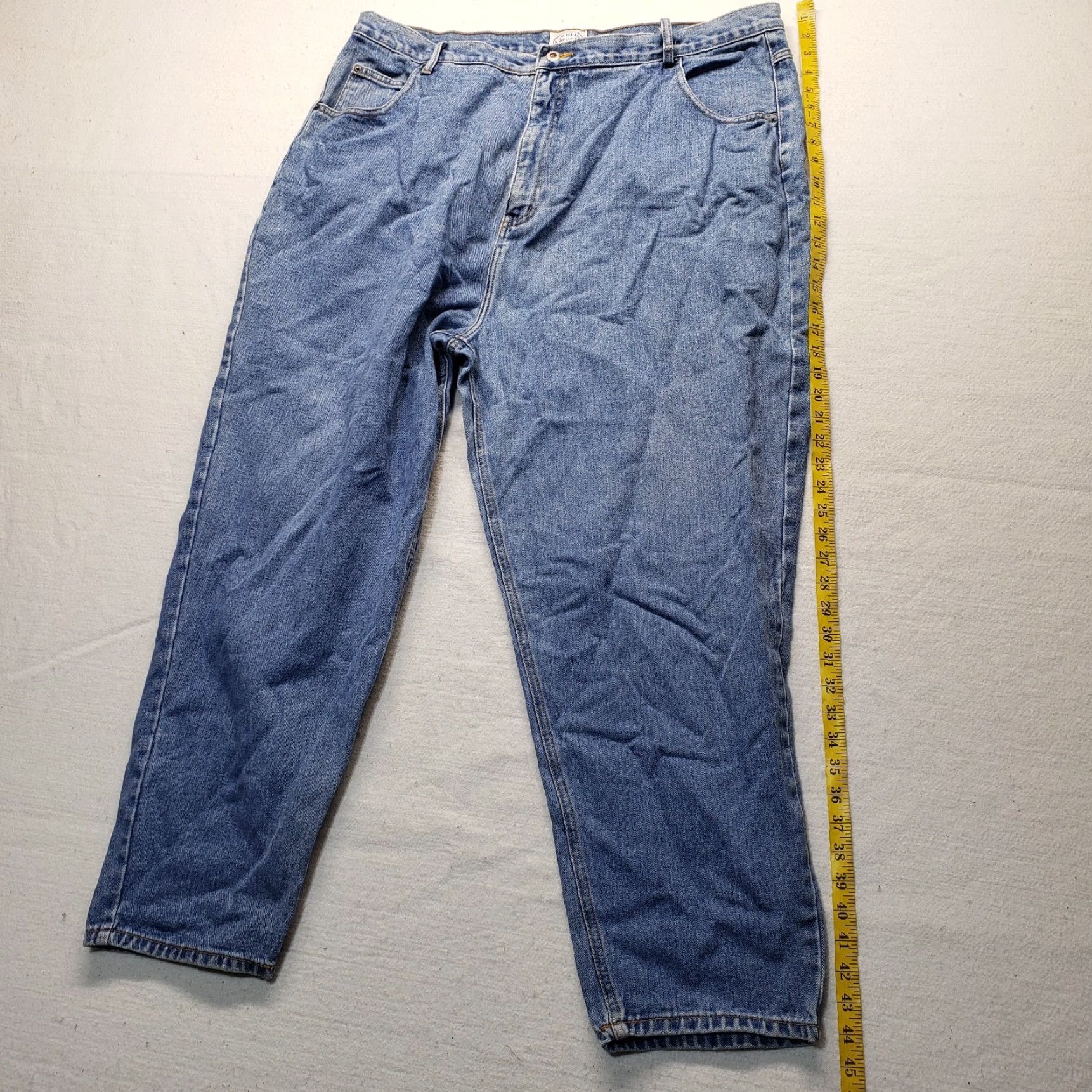 Vintage Carolina Blues Jeans Capri Denim Woman Plus Size 26W Blue Capri Pants Size 26" / US 2 / IT 38 - 7 Thumbnail