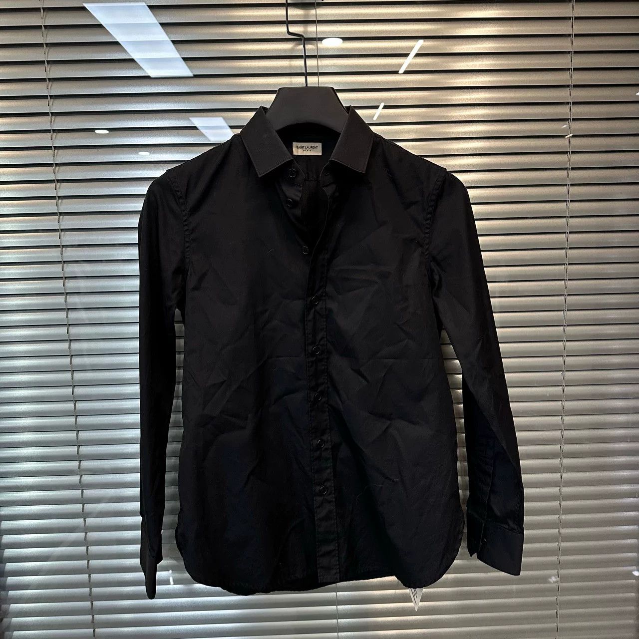 Yves Saint Laurent Saint Laurent Black Long Sleeve Shirt Size XS / US 0-2 / IT 36-38 - 1 Thumbnail
