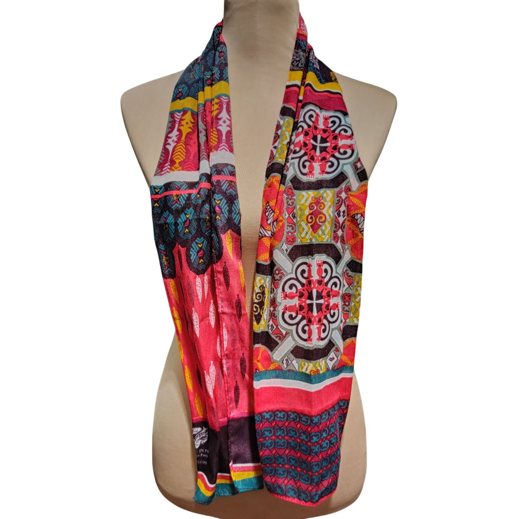 Ford Warriors in Pink x Ford Feather Scarf Multicolor Lightweight Size ONE SIZE - 3 Thumbnail