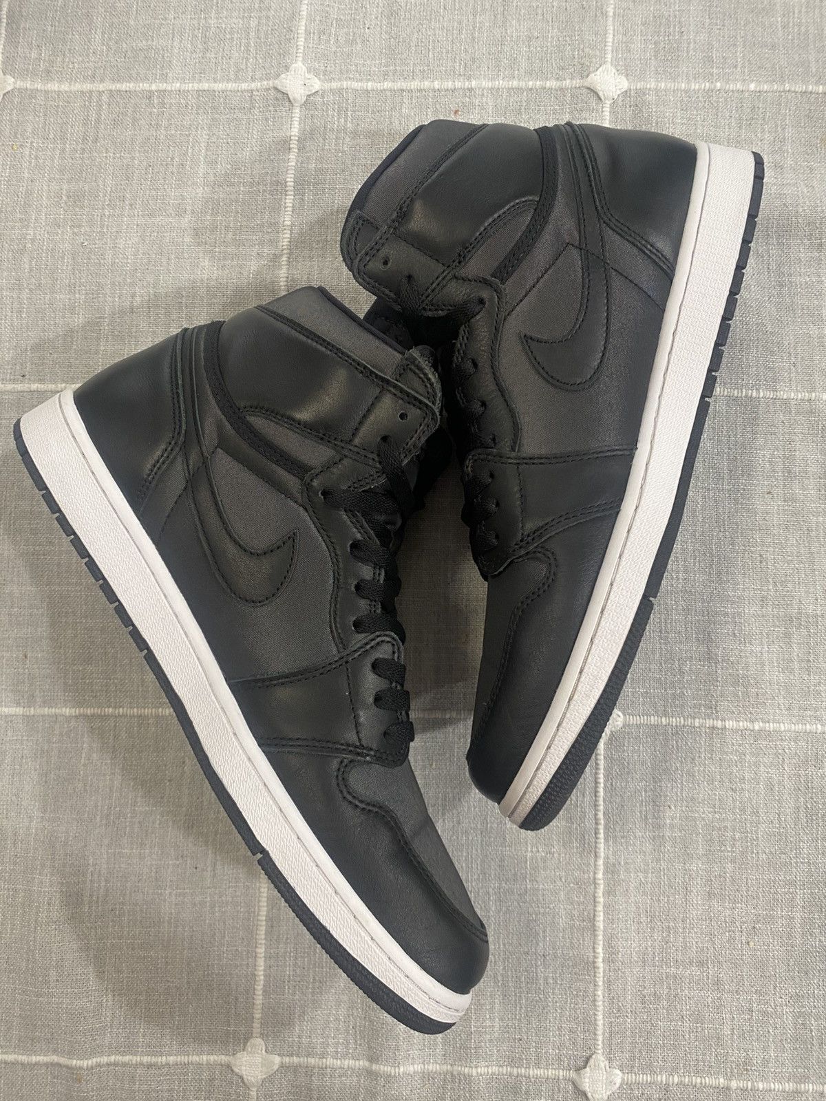 Jordan Brand Jordan 1 Retro Black Satin Gym Red Size US 14 / EU 47 - 2 Thumbnail