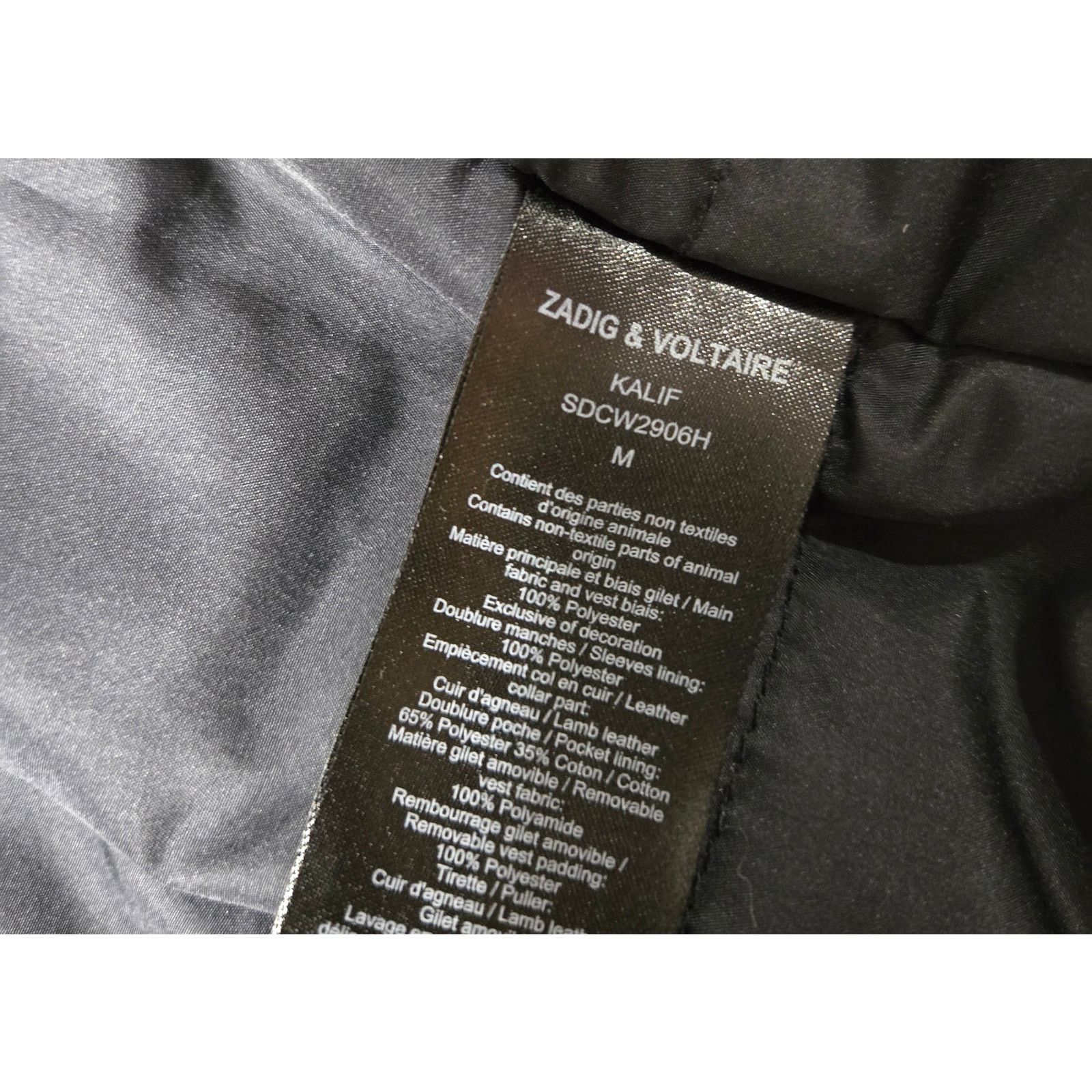 Zadig & Voltaire Zadig & Voltaire Sz Medium Womens Black Military Jacket Size M / US 6-8 / IT 42-44 - 3 Thumbnail