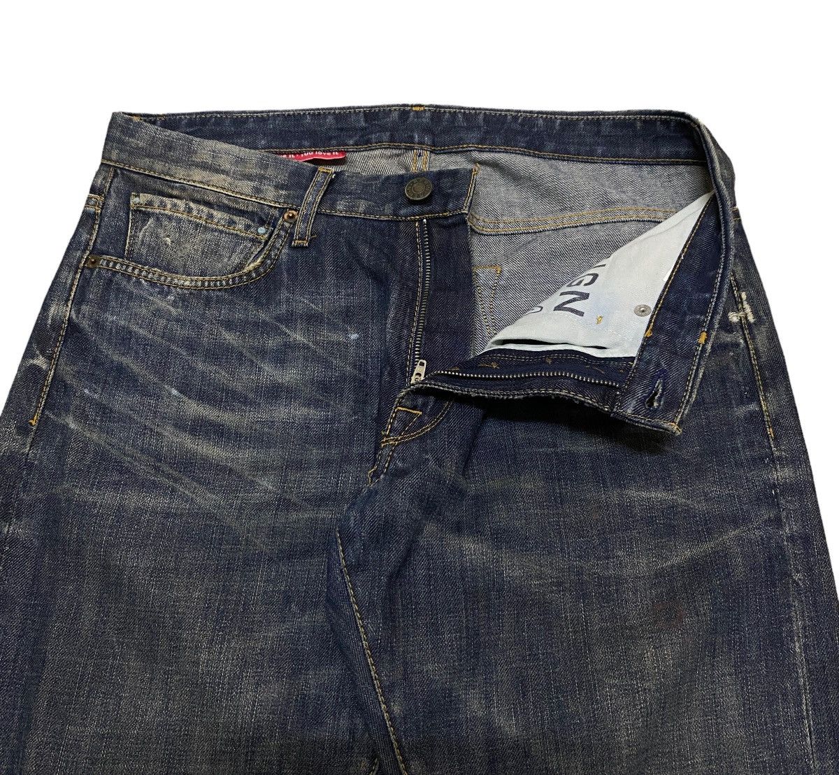 If Six Was Nine × Japanese Brand × Le Grande Bleu (L.G.B.) Very Rare Design Vintage Japanese Brand Reign Jeans 1990s Size US 31 - 7 Thumbnail