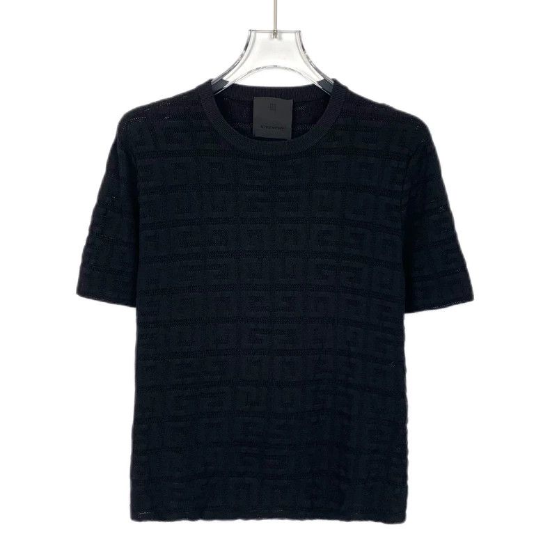 Givenchy Givenchy Black Logo Letter Printed Round-Neck Short-Sleeve Size US L / EU 52-54 / 3 - 1 Thumbnail