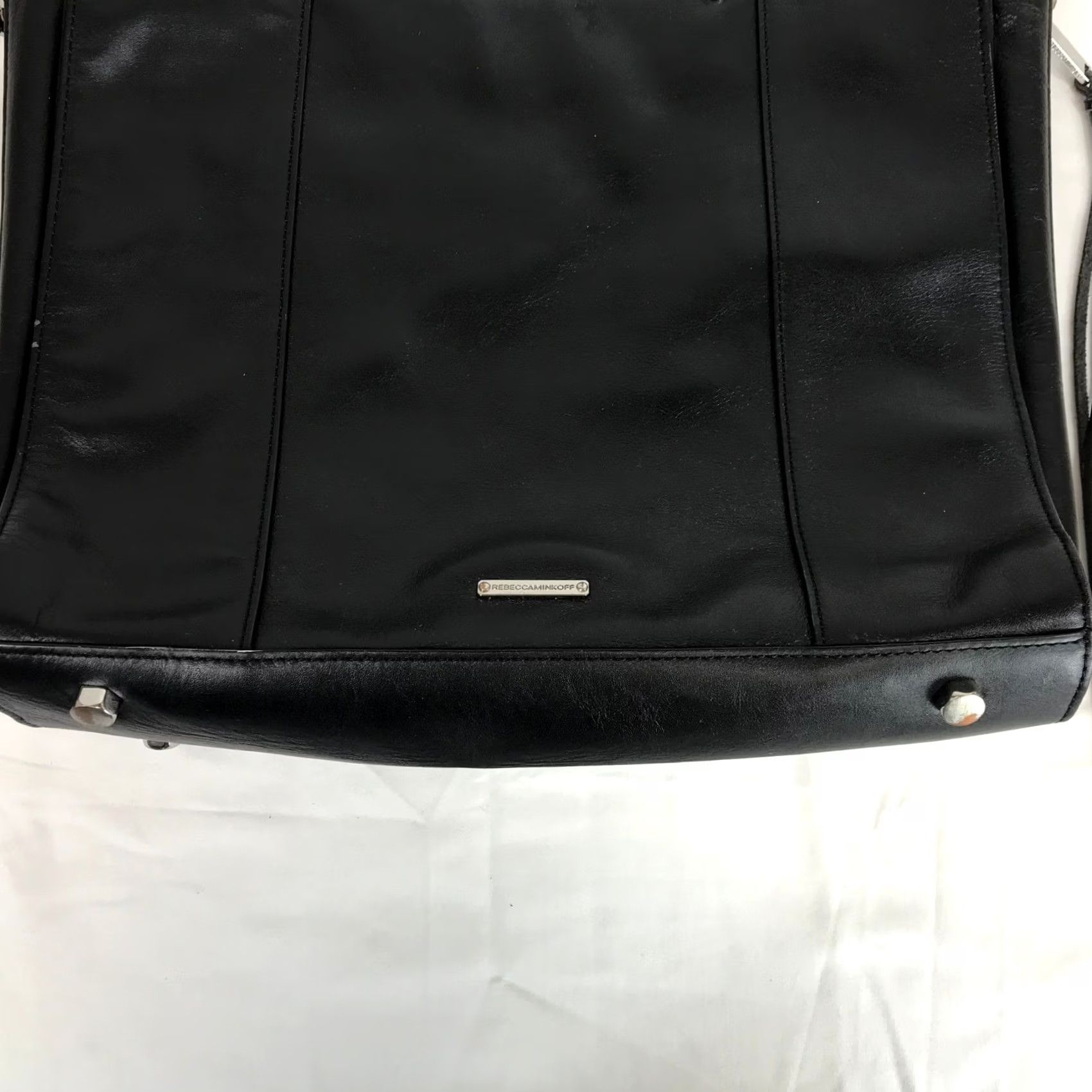 Rebecca Minkoff Rebecca Minkoff M.A.B. Morning After Bag Tote Black Leather Silver Hardware Size ONE SIZE - 3 Thumbnail
