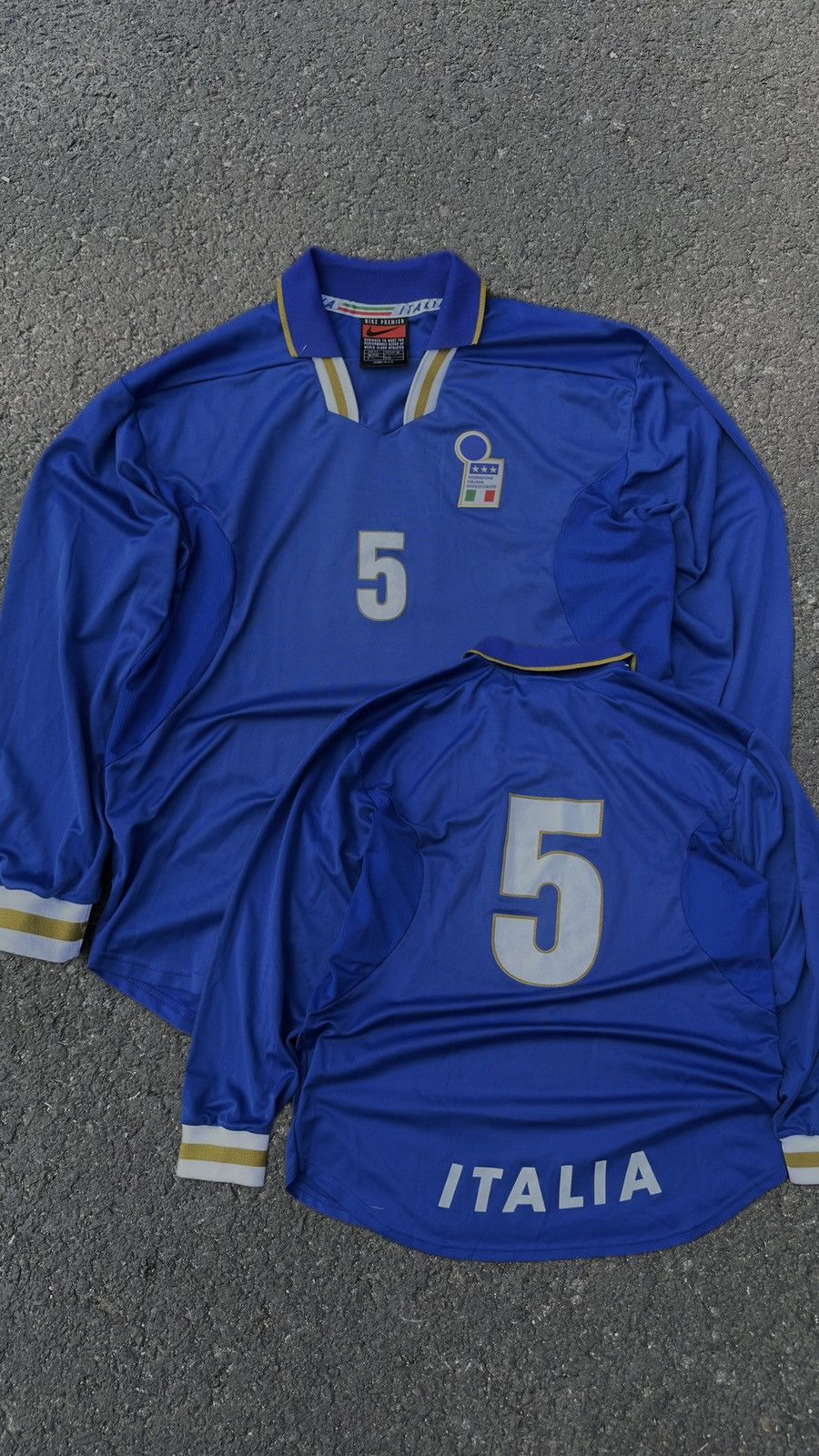 Vintage Jersey Nike Italy 96-97 #5 Alessandro Costacurta