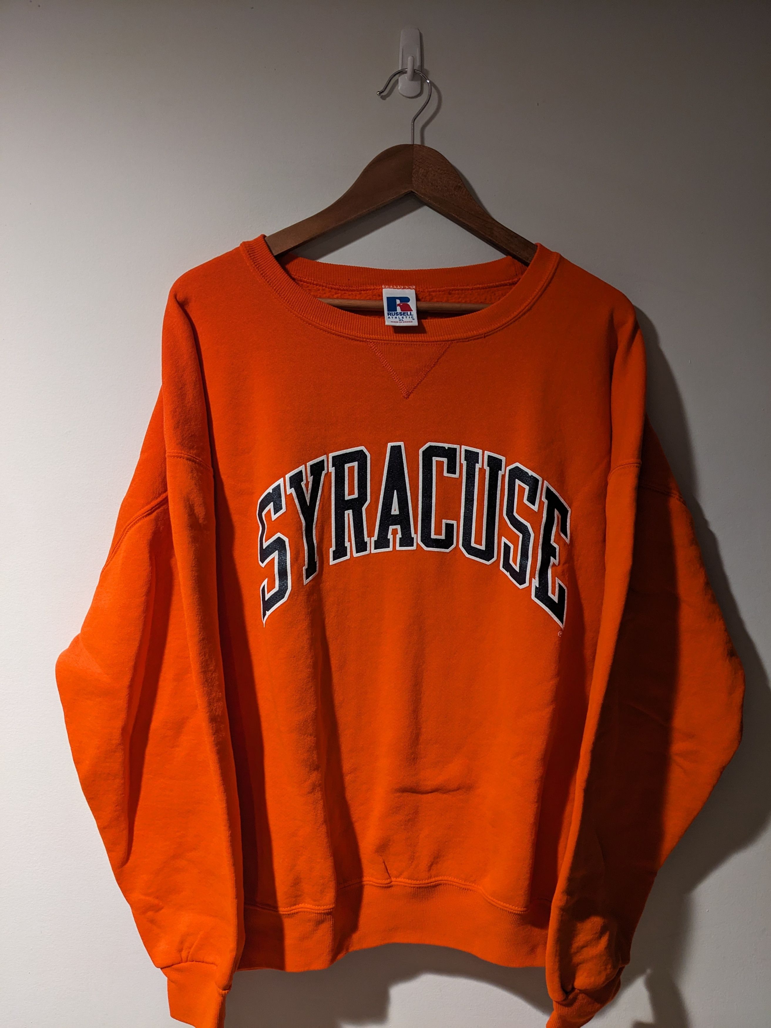 Russell Athletic × Vintage Vintage 90s Syracuse University Russell Athletic Sweatshirt Size US XL / EU 56 / 4 - 1 Thumbnail