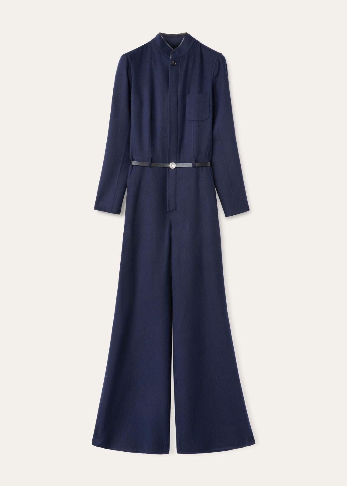 Loro Piana o1srvl11e0125 FAO0137 Naya Jumpsuit in Navy Blue Size 28" / US 6 / IT 42 - 1 Thumbnail