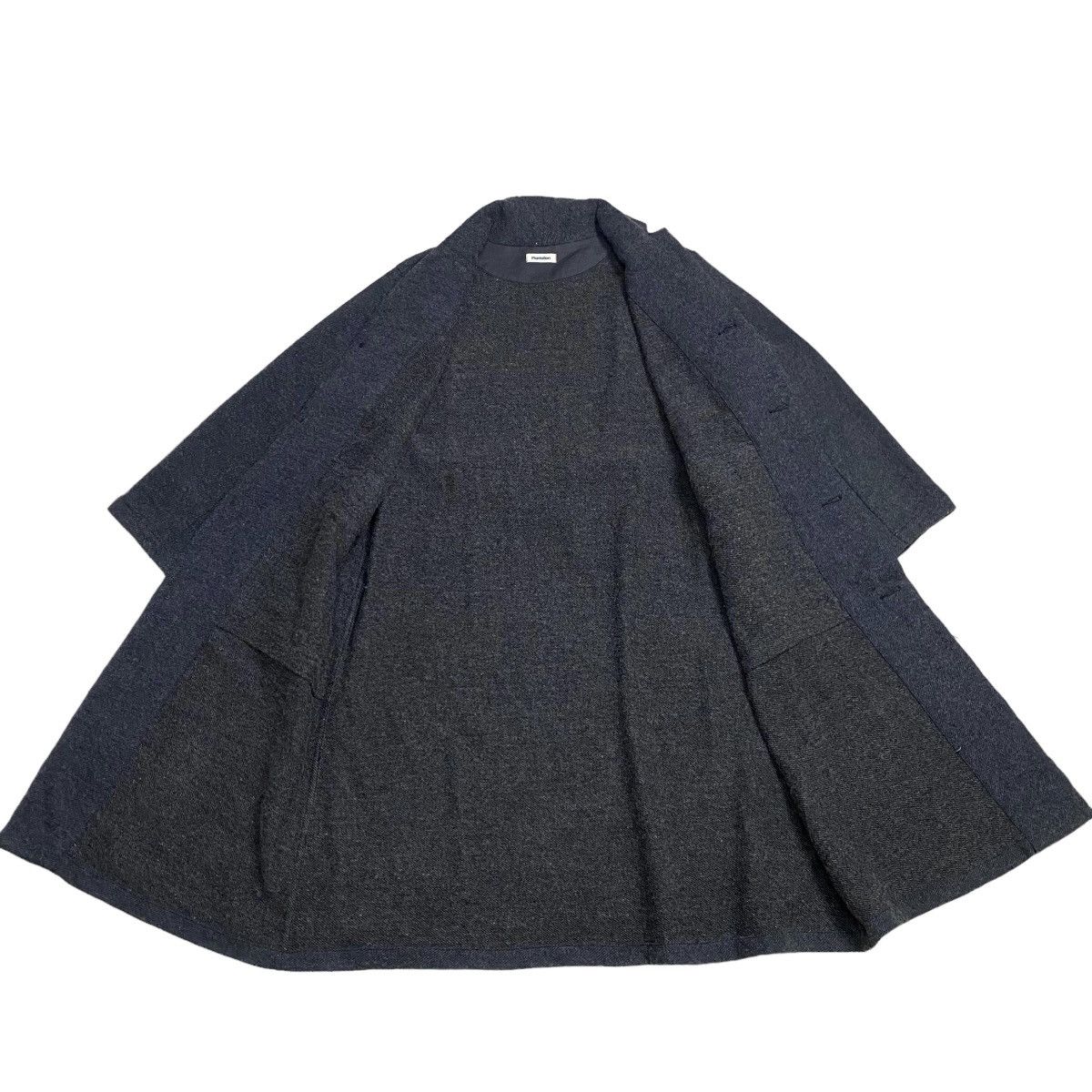 Issey Miyake × Japanese Brand ISSEY MIYAKE PLANTATION WOOL TRENCHCOAT Size US M / EU 48-50 / 2 - 8 Thumbnail