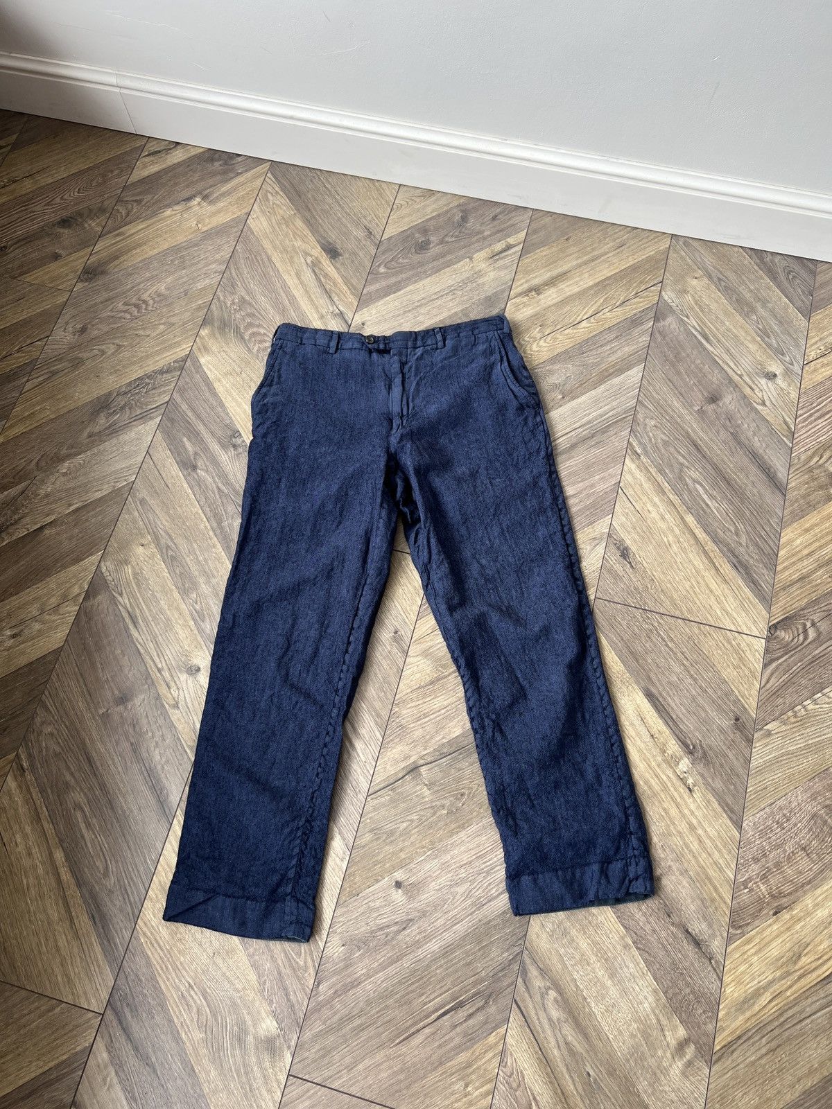 Pal Zileri Vintage Pal Zileri Classic Wool Linen Pants Size US 32 / EU 48 - 2 Thumbnail