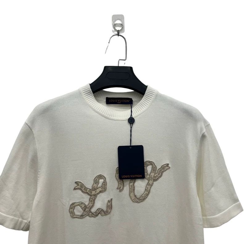Louis Vuitton Louis Vuitton White snake year limited letter knit short s Size US L / EU 52-54 / 3 - 4 Thumbnail