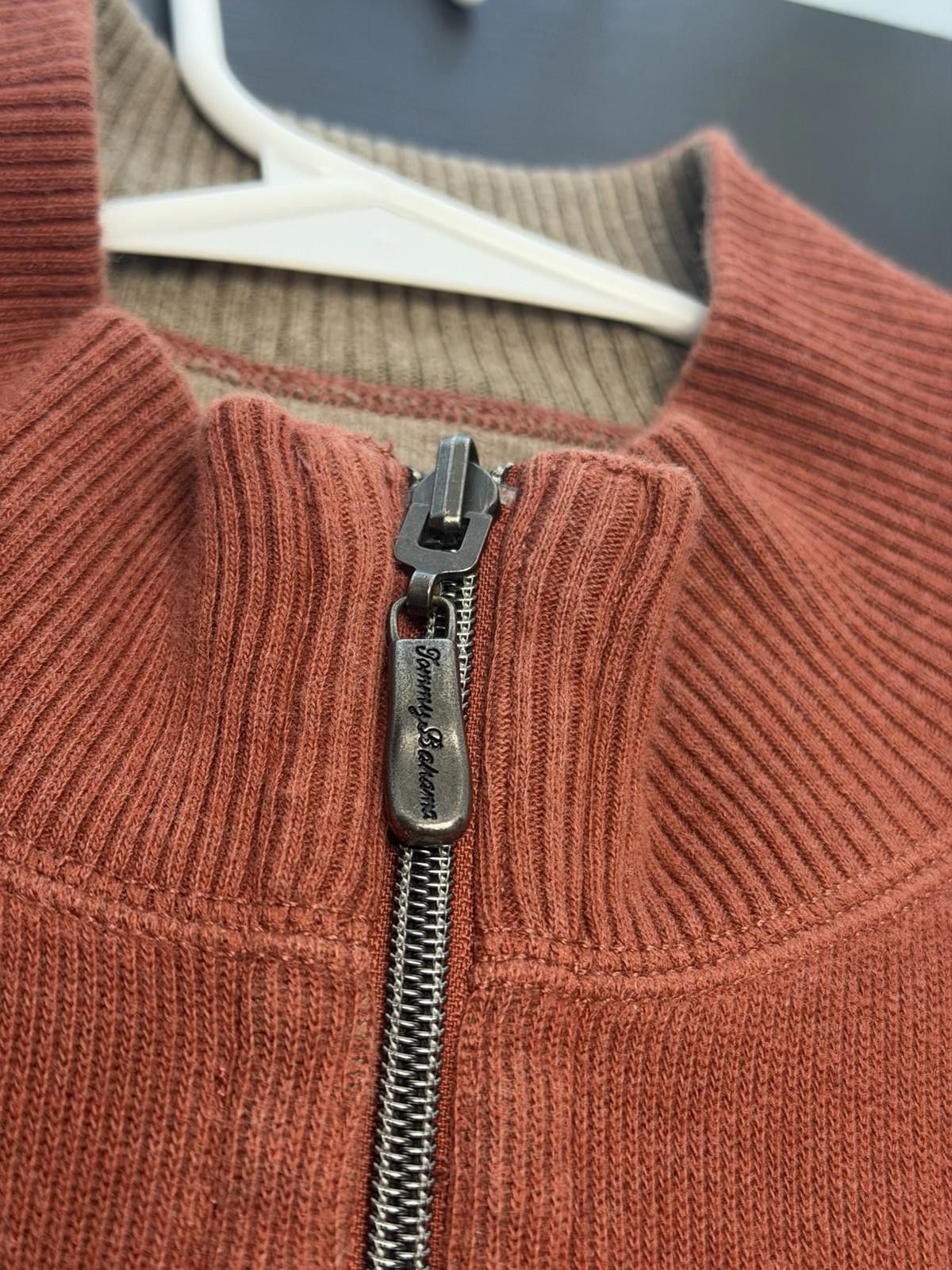 Tommy Bahama Tommy Bahama Sweater Mens XL Red Quarter Zip Pullover Cotton Size US XL / EU 56 / 4 - 6 Thumbnail