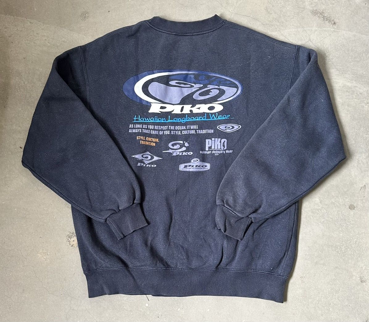 Vintage VINTAGE PIKO SURF SWEATSHIRT Size US L / EU 52-54 / 3 - 1 Thumbnail