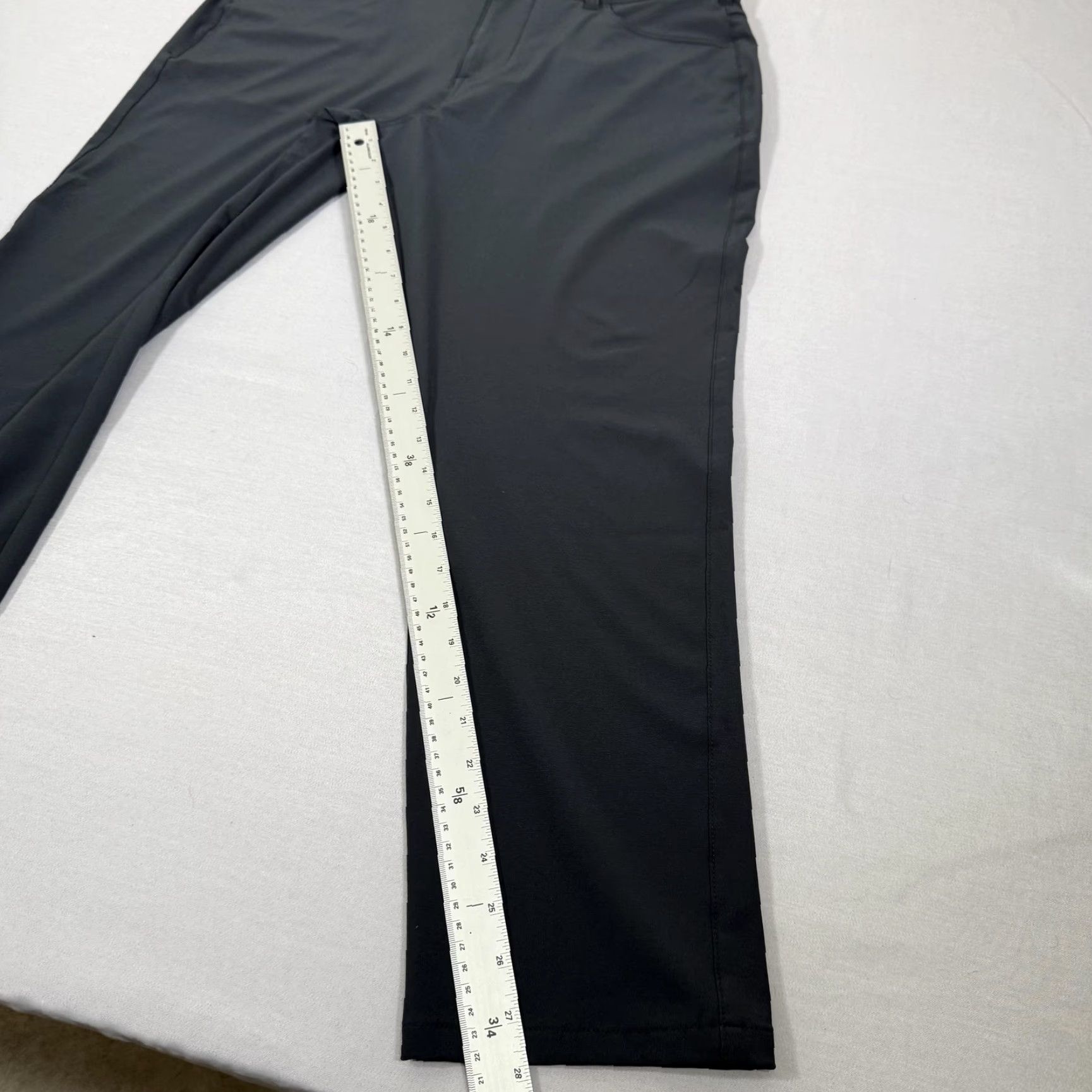 Mizzen+Main Mizzen Main Pants Mens 35x28 Charcoal Helmsman Slim 5 Pocket Performance Golf Size US 35 - 4 Thumbnail