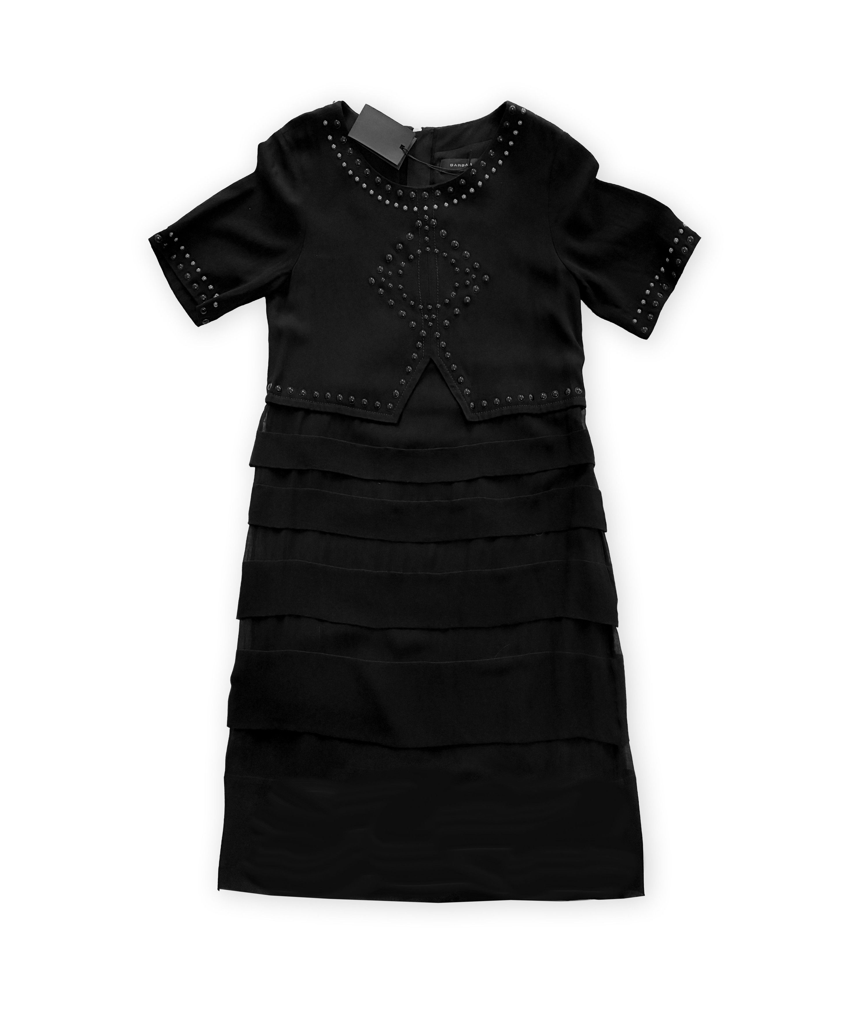Barbara Bui Barbara Bui Paris Black Knee‑Length Cocktail Dress Size M / US 6-8 / IT 42-44 - 2 Thumbnail