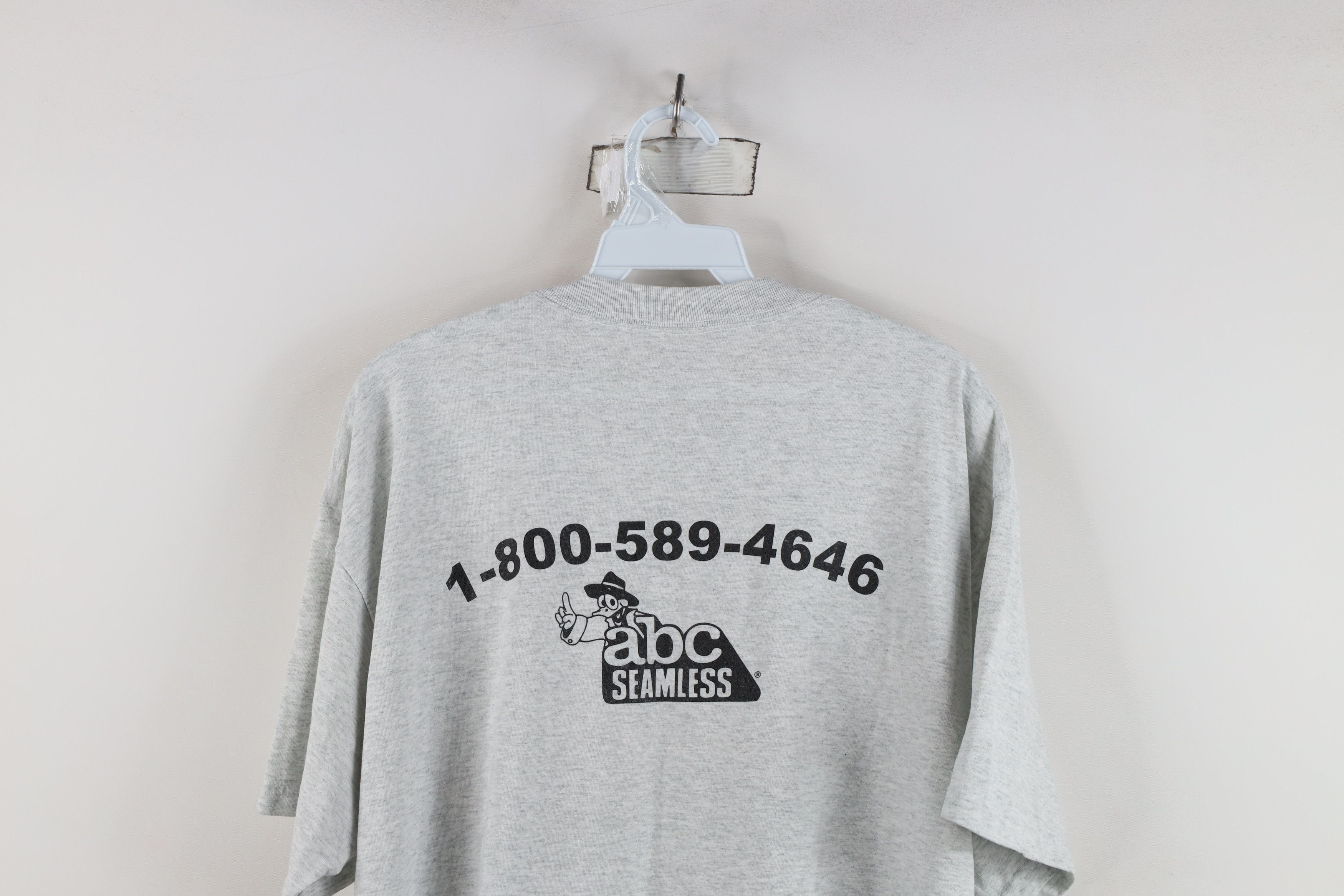 Vintage Vintage 90s ABC Seamless Siding Short Sleeve T-Shirt Gray Size US XL / EU 56 / 4 - 11 Thumbnail