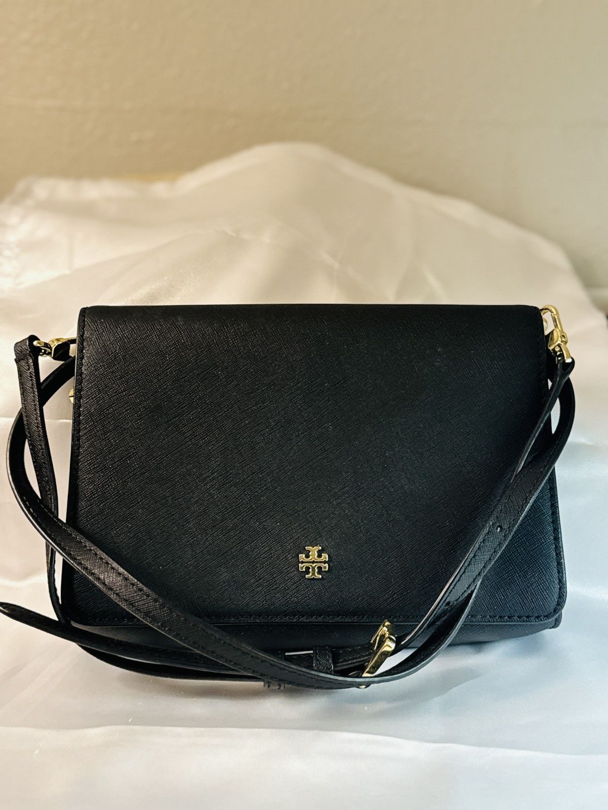Tory Burch Tory Burch Saffiano Leather Crossbody Bag Size ONE SIZE - 2 Thumbnail