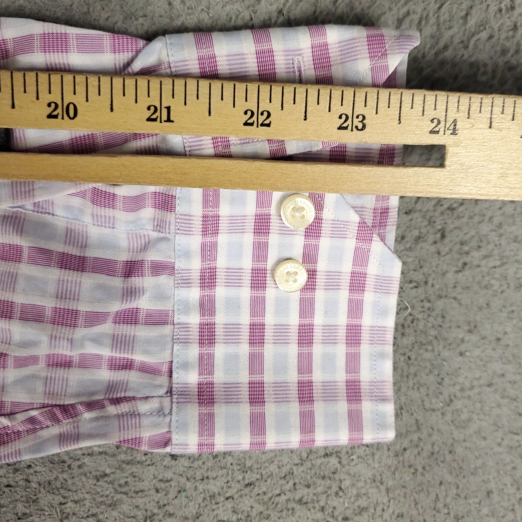 Tommy Bahama Tommy Bahama Shirt Mens 16 Purple Plaid Long Sleeve Button Up 100% Cotton Size 42R - 6 Thumbnail