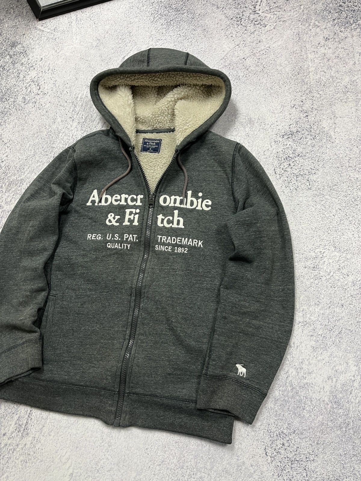 Abercrombie & Fitch Y2K Abercrombie Zip Hoodie Faux Fur LGB Style Avant Garde Size US L / EU 52-54 / 3 - 5 Thumbnail