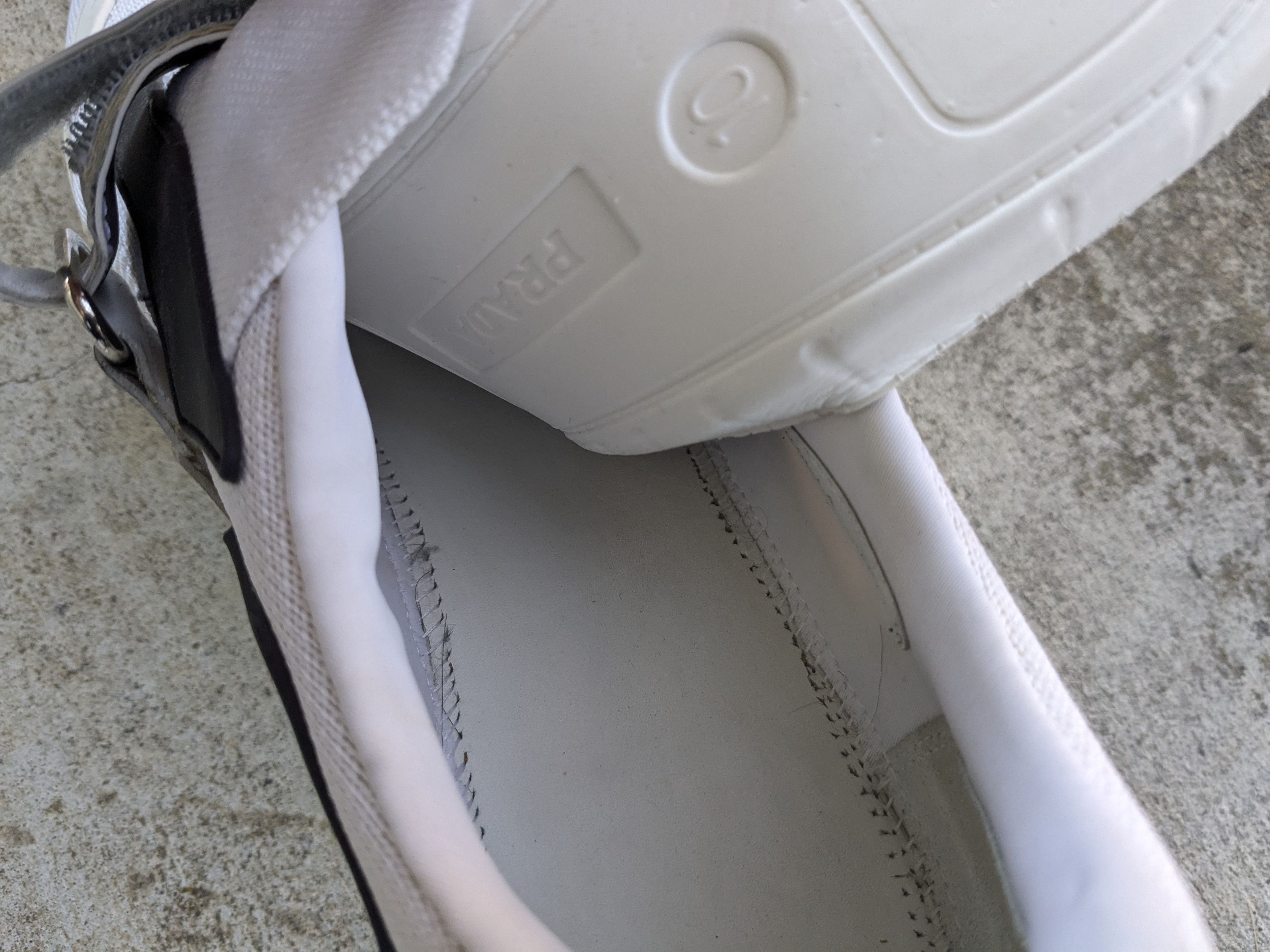 Prada Prada Cloudbust Sneakers White Black 11.5 Straps Low Tops Size US 11.5 / EU 44-45 - 14 Thumbnail