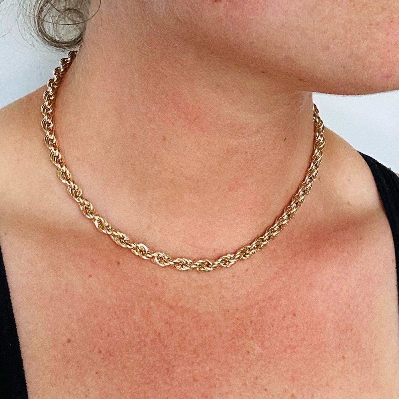 Nordstrom NEW NORDSTROM REVOLVE 18kt Gold Plated Choker Chain Necklace Size ONE SIZE - 9 Thumbnail