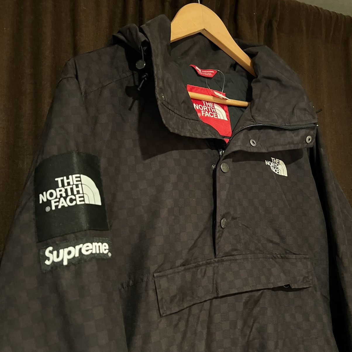 Pre-owned Supreme X The North Face 2011 Checkered Pullover Jacket