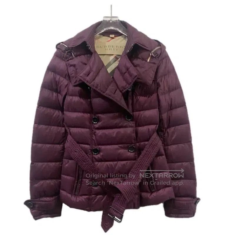 Burberry Burberry Purple Nylon Women's Down Jacket. Size XS / US 0-2 / IT 36-38 - 1 Thumbnail