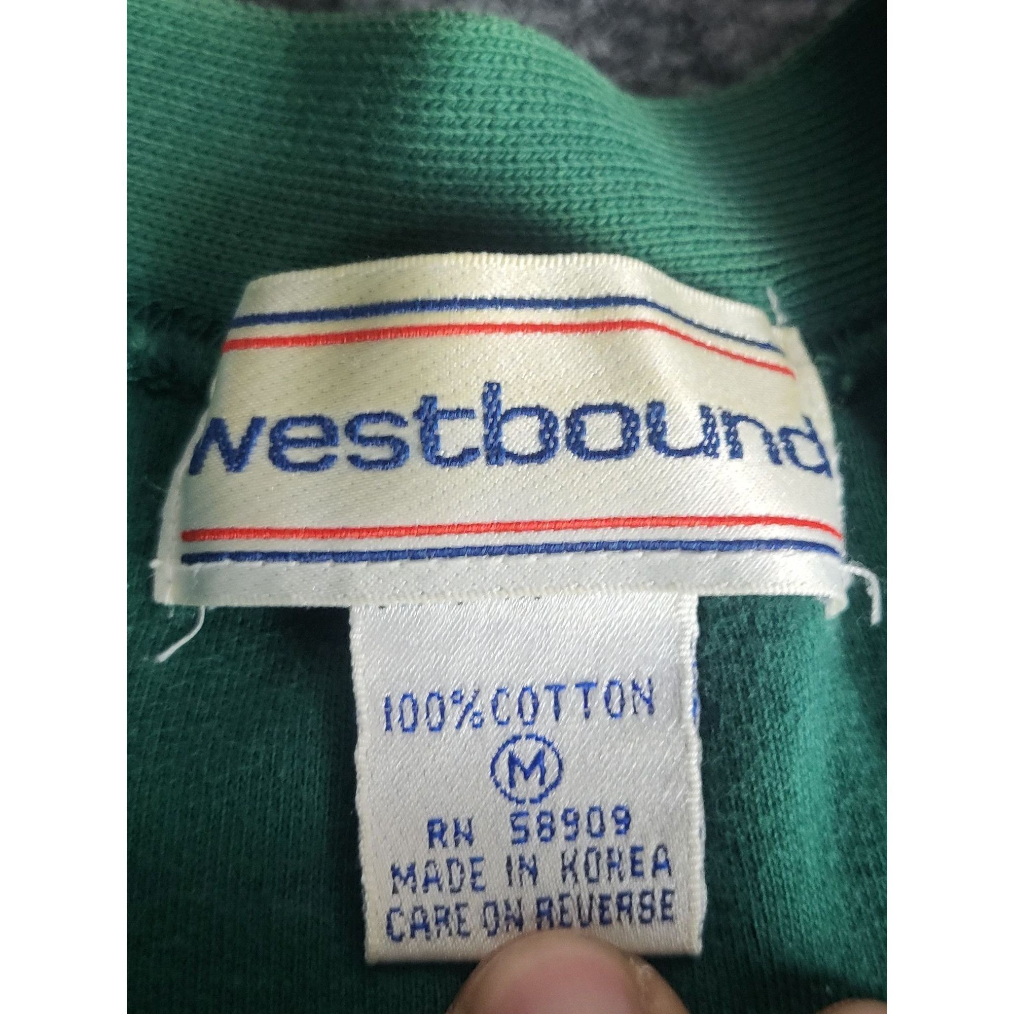 Vintage Vintage Westbound Cardigan Sweater Women Sz M Cotton Green P Size M / US 6-8 / IT 42-44 - 8 Thumbnail